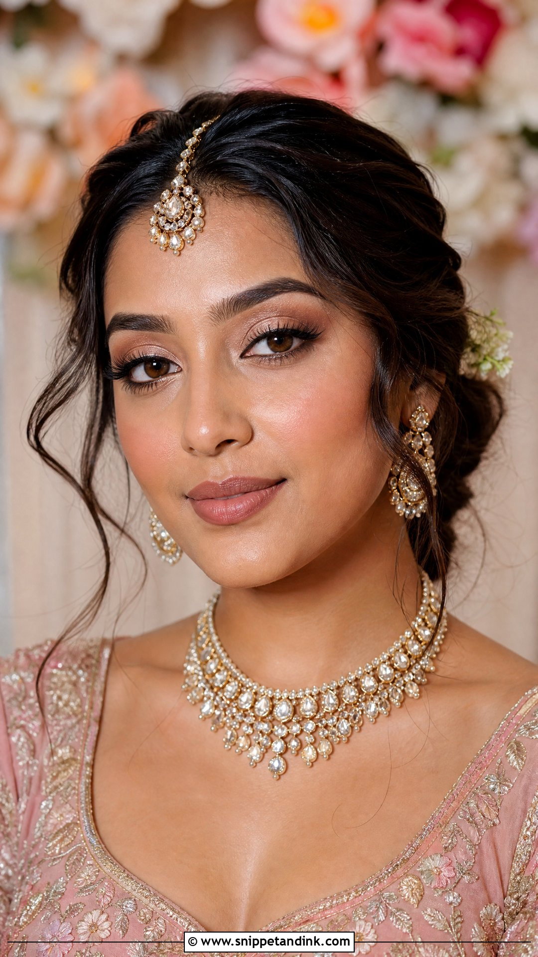 Soft Glam Indian Bridal Makeup - Snippet and Ink - 20 South Asian Bridal Makeup Ideas