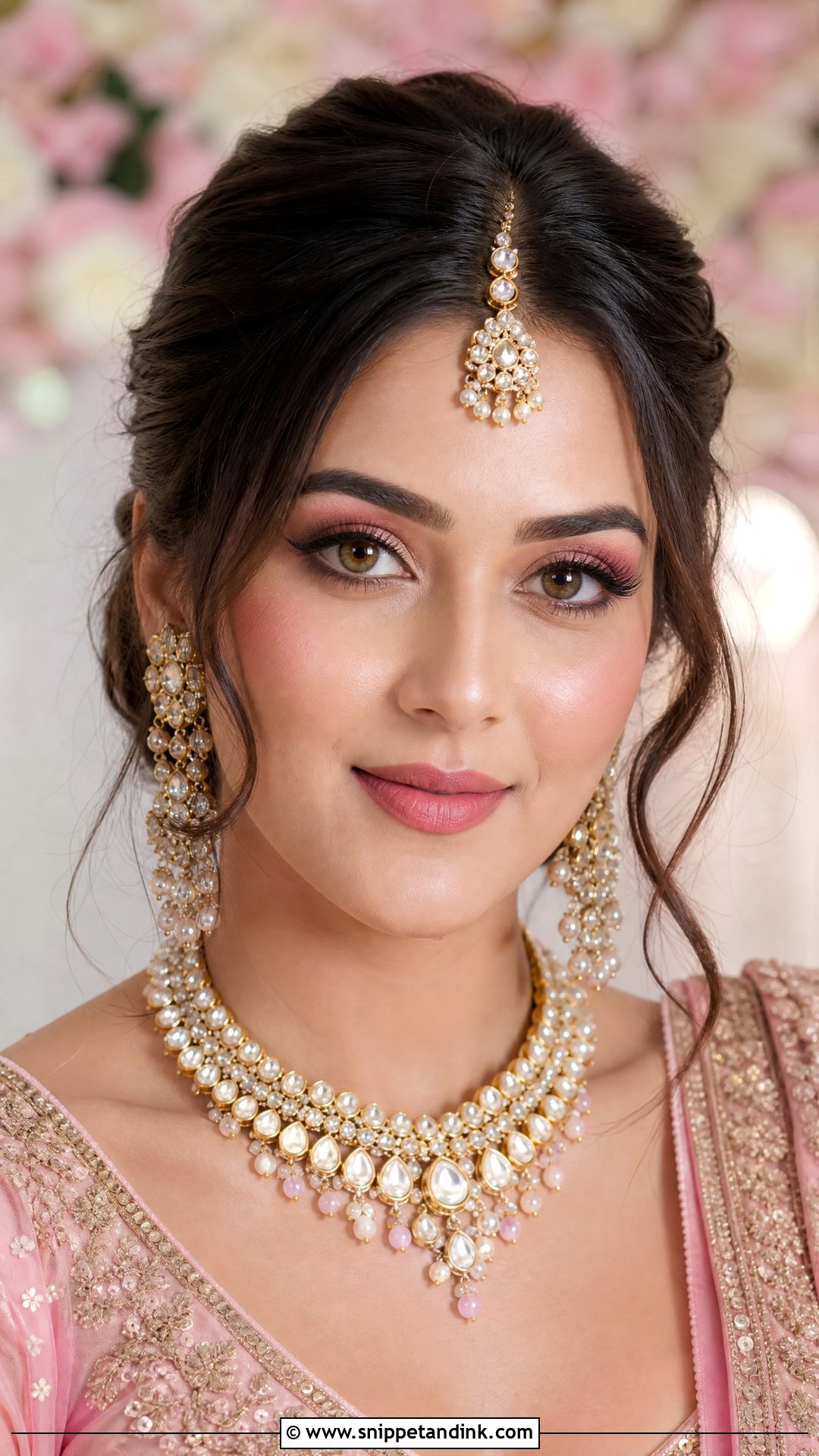 Soft Glam Indian Bridal Makeup With Pink Tones - Snippet and Ink - 20 Soft Glam Indian Bridal Makeup Ideas