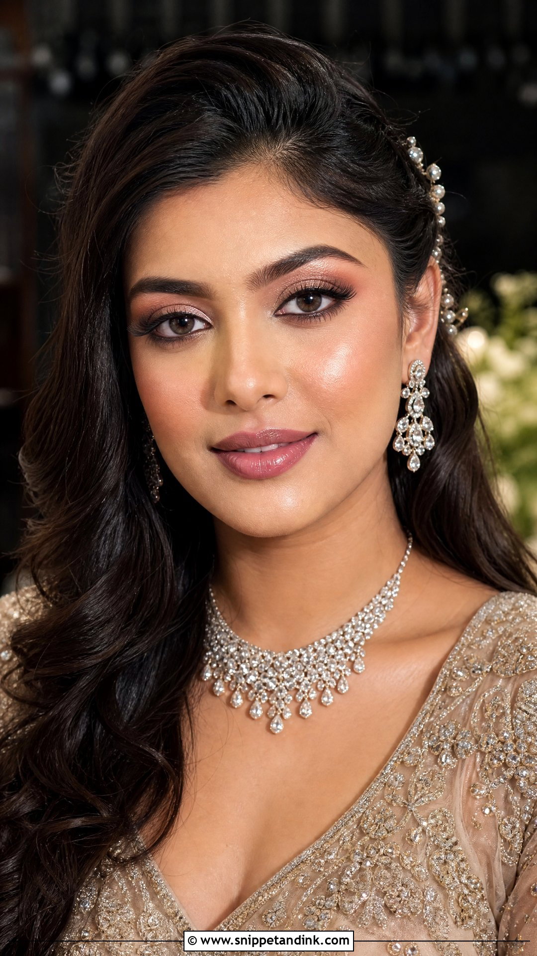 Soft Glam Indian Bridal Makeup With Reception Look - Snippet and Ink - 20 Soft Glam Indian Bridal Makeup Ideas