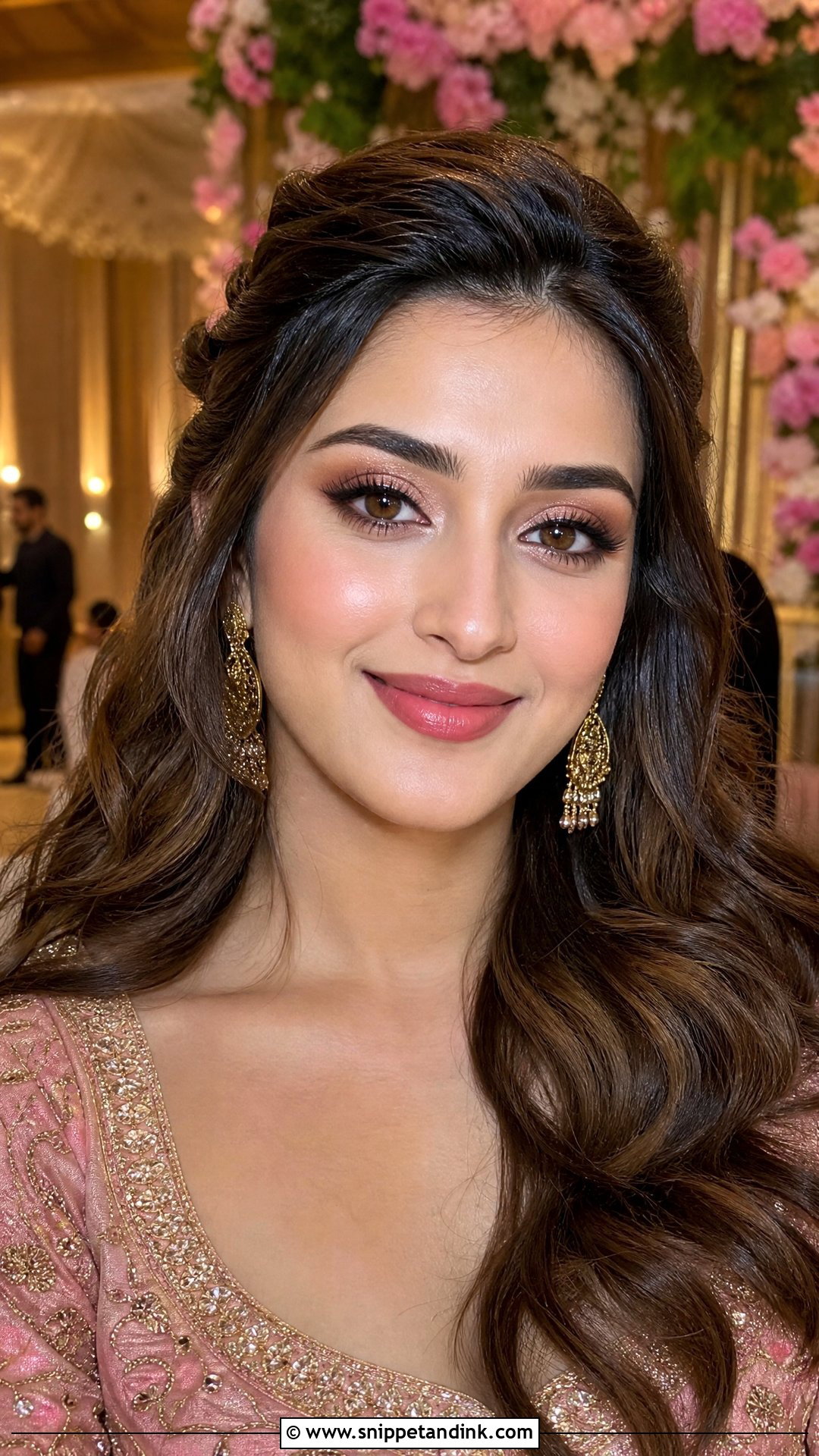 Soft Glam Indian Wedding Makeup - Snippet and Ink - 20 Natural Indian Wedding Makeup Ideas