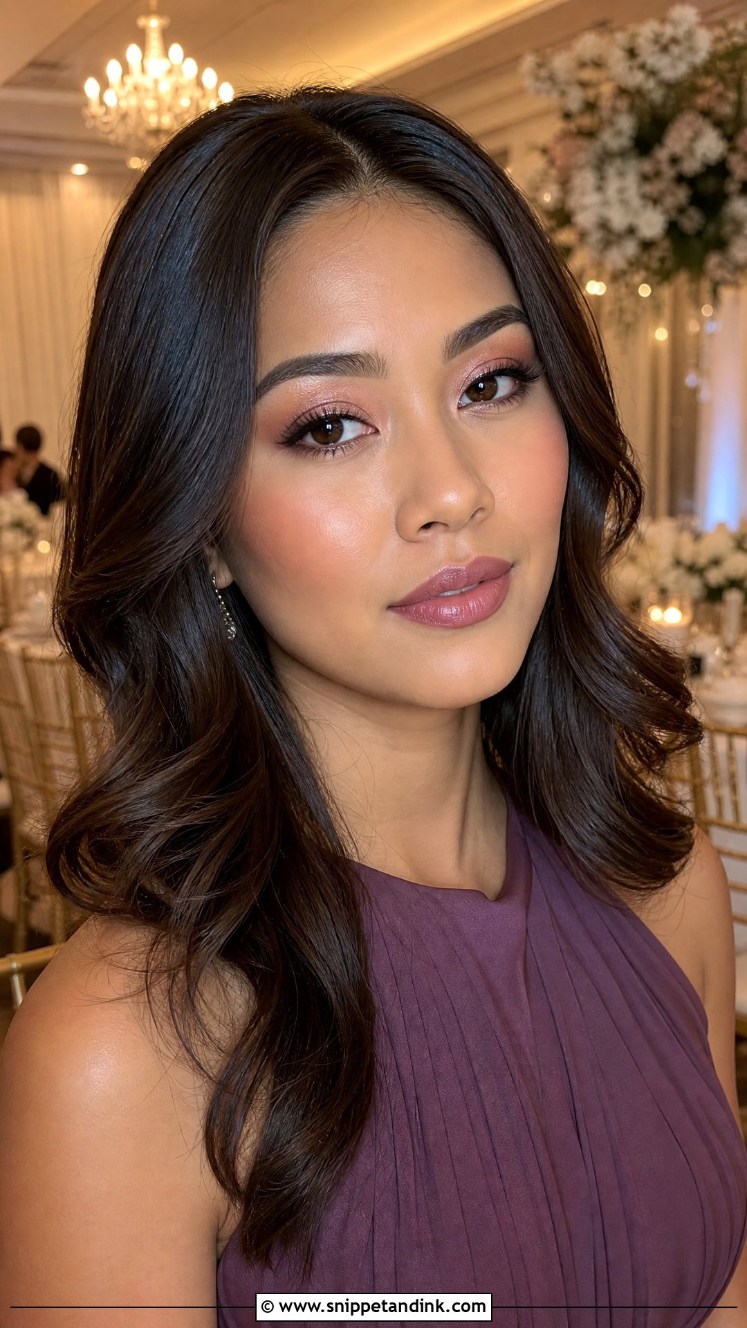 Soft Glam Mauve Makeup Wedding Guest - Snippet and Ink - 20 Soft Glam Makeup Wedding Guest Ideas