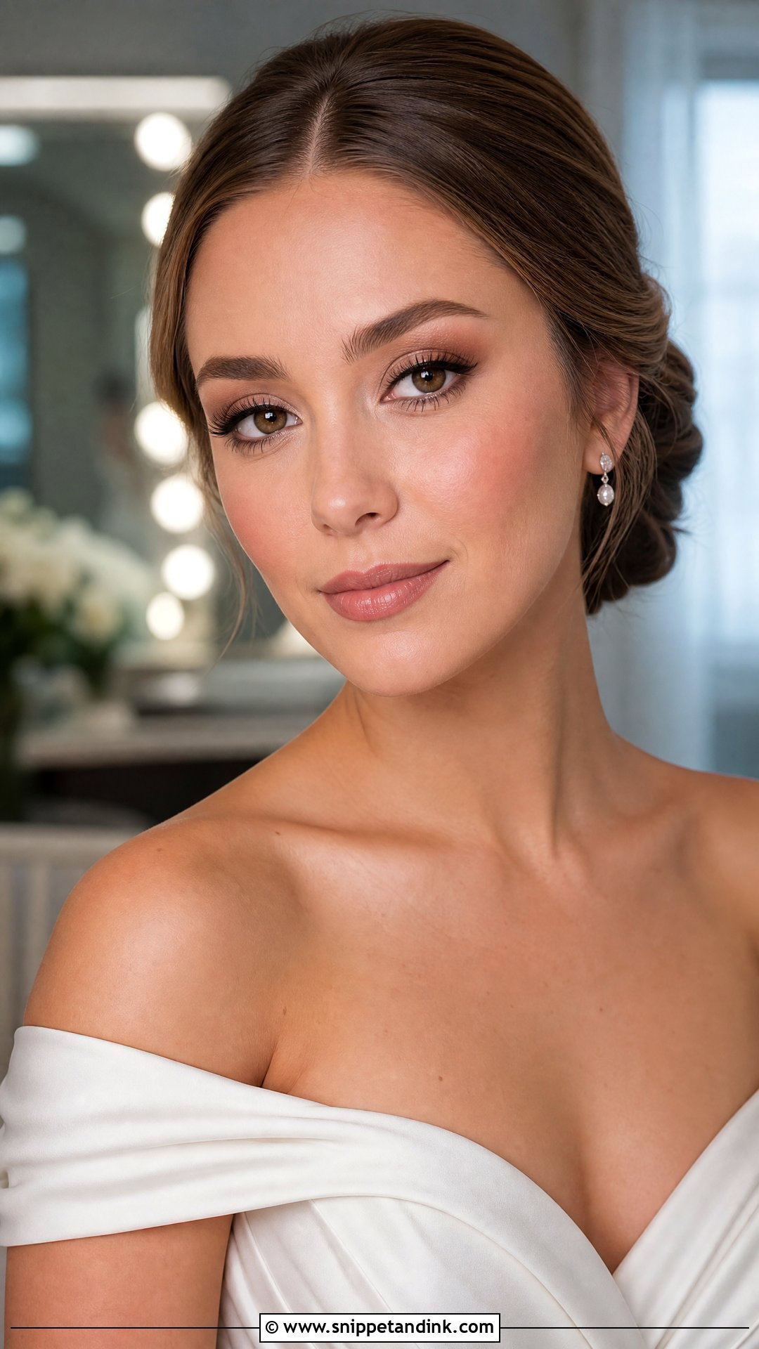 Soft Glam Natural Bridal Makeup - Snippet and Ink - 20 Natural Bride Make Up Ideas