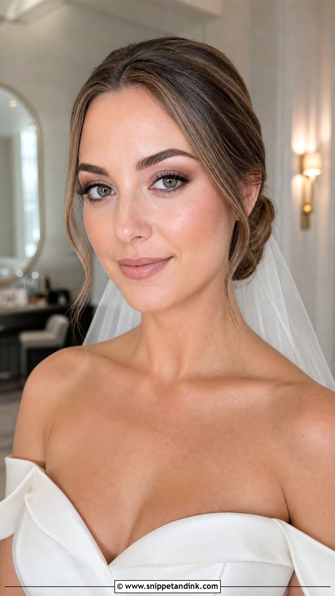 Soft Glam Natural Bridal Makeup - Snippet and Ink - 20 Natural Makeup for Wedding Bride Ideas