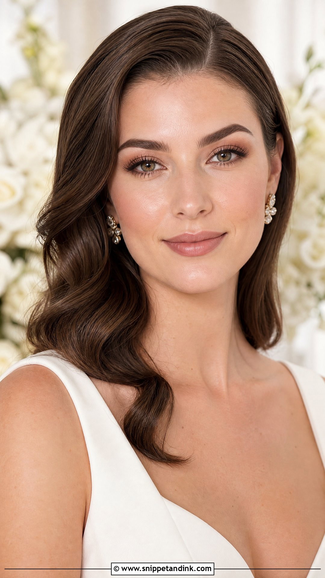 Soft Glam No Makeup Bridal Look - Snippet and Ink - 20 No Makeup Makeup Bridal Ideas