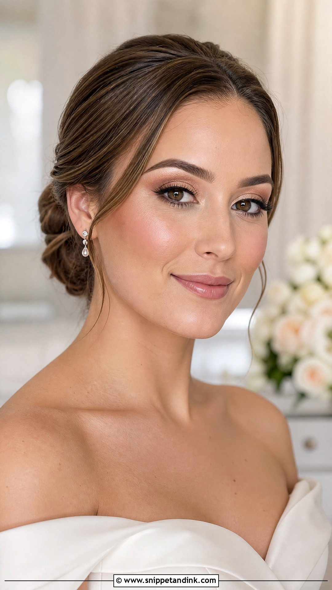 Soft Glam Nude Bridal Makeup - Snippet and Ink - 25 Nude Bridal Makeup Ideas