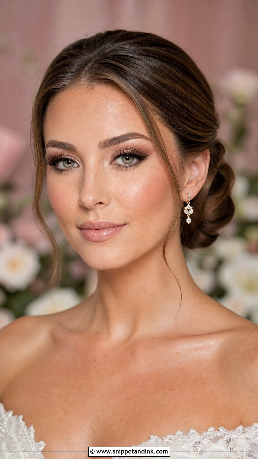 Soft Glam Nude Bridal Makeup - Snippet and Ink - 20 Nude Makeup Bridal Look Ideas
