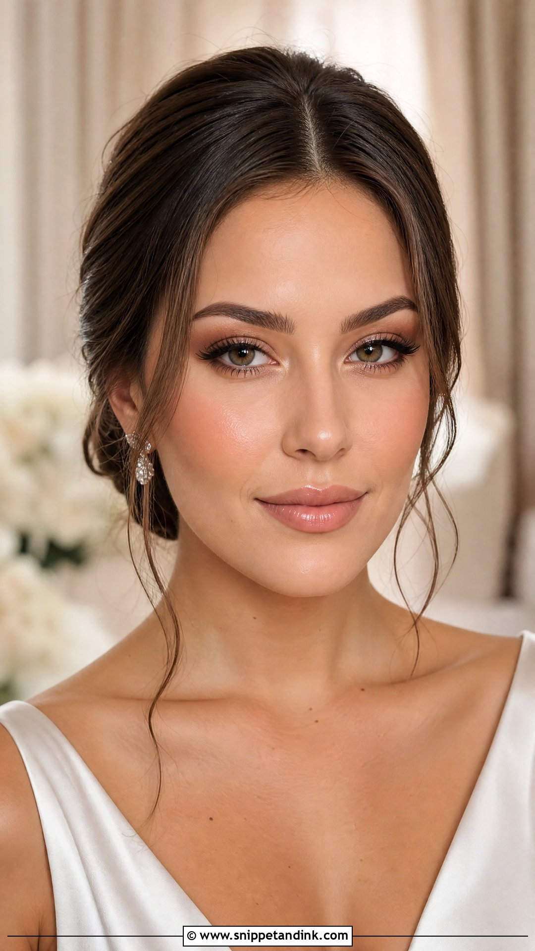 Soft Glam Nude Wedding Makeup - Snippet and Ink - 20 Nude Makeup Looks for Wedding