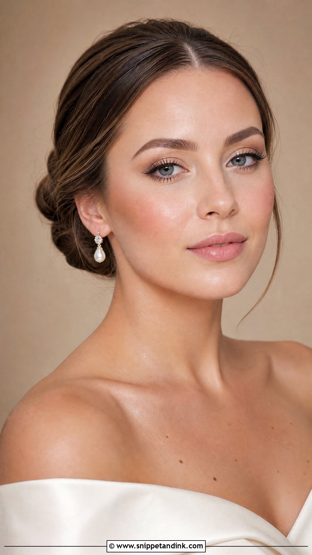 Soft Glam Pale Bridal Makeup - Snippet and Ink - 20 Pale Bridal Makeup Ideas