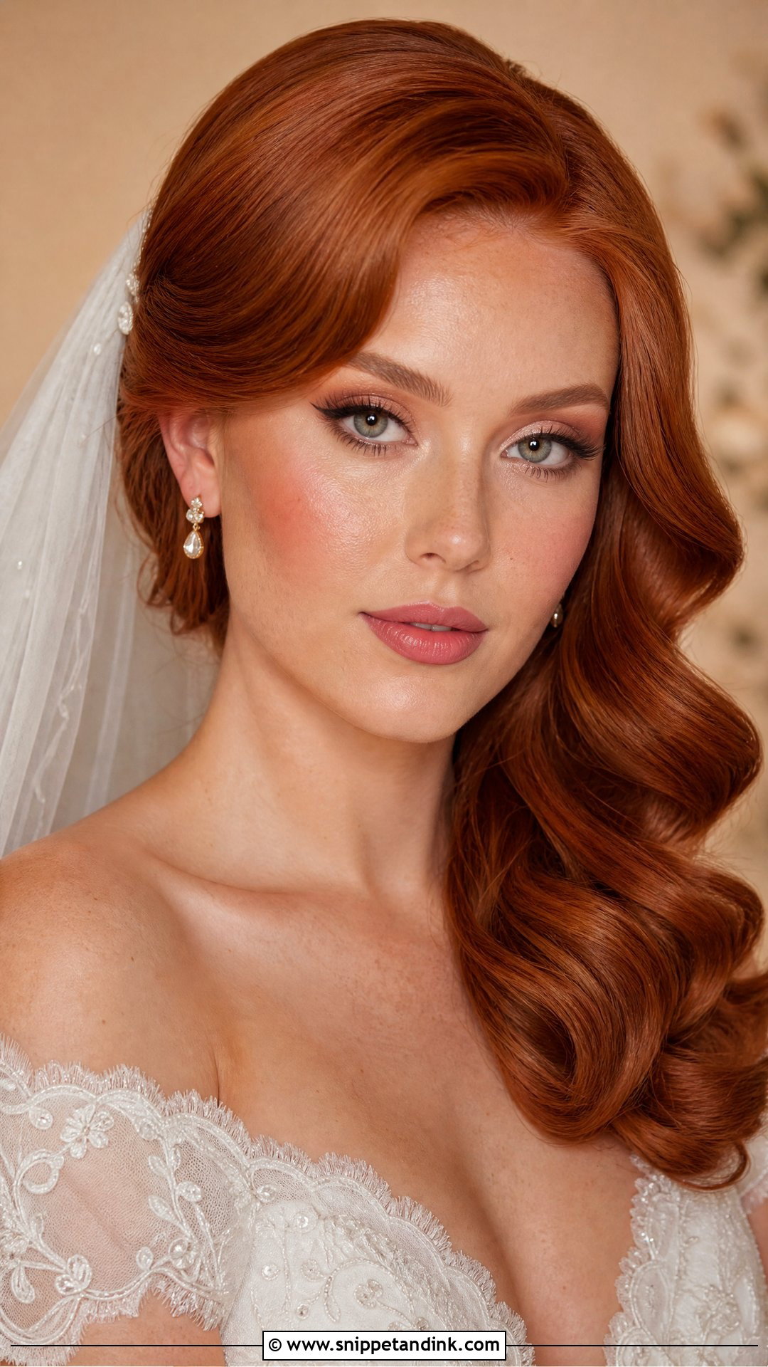 Soft Glam Red Head Wedding Makeup - Snippet and Ink - 20 Red Head Wedding Makeup Ideas
