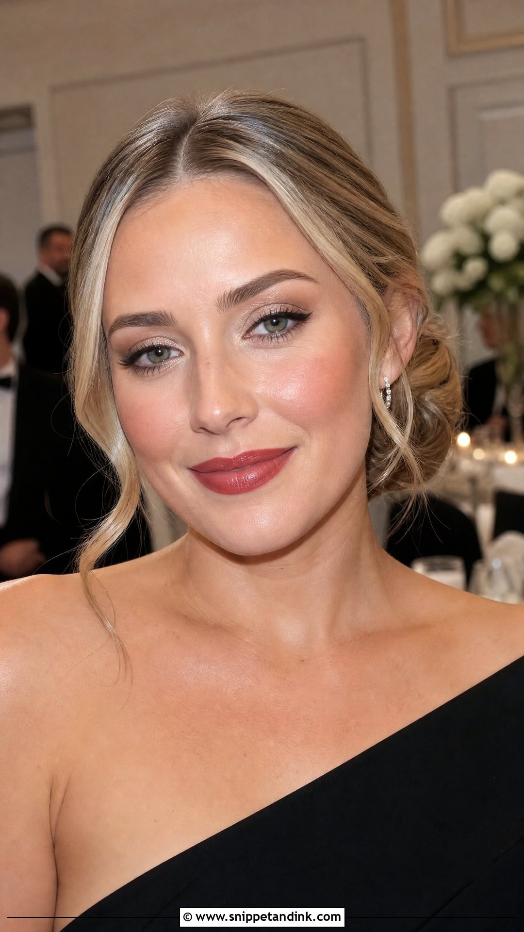 Soft Glam Red Lip Wedding Guest Makeup - Snippet and Ink - 20 Soft Glam Makeup Wedding Guest Ideas
