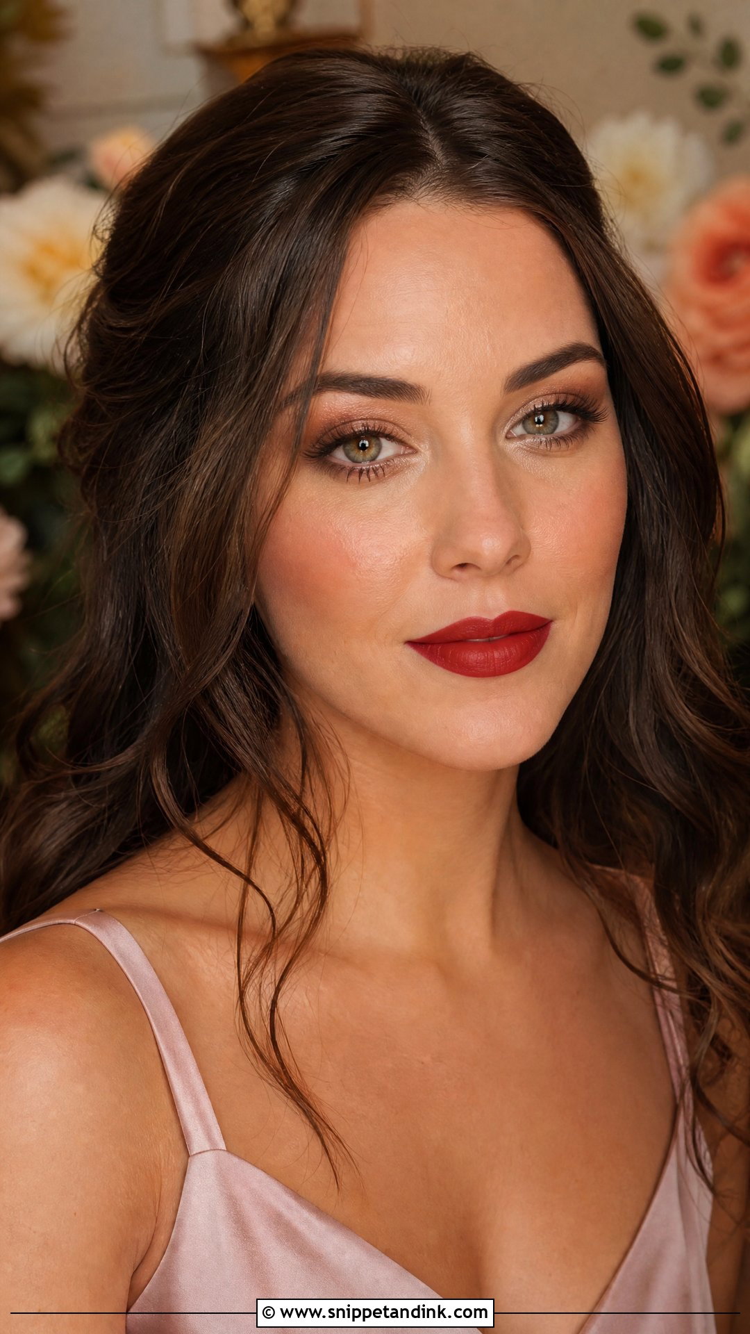 Soft Glam Red Lip Wedding Makeup - Snippet and Ink - 20 Wedding Makeup Red Lips