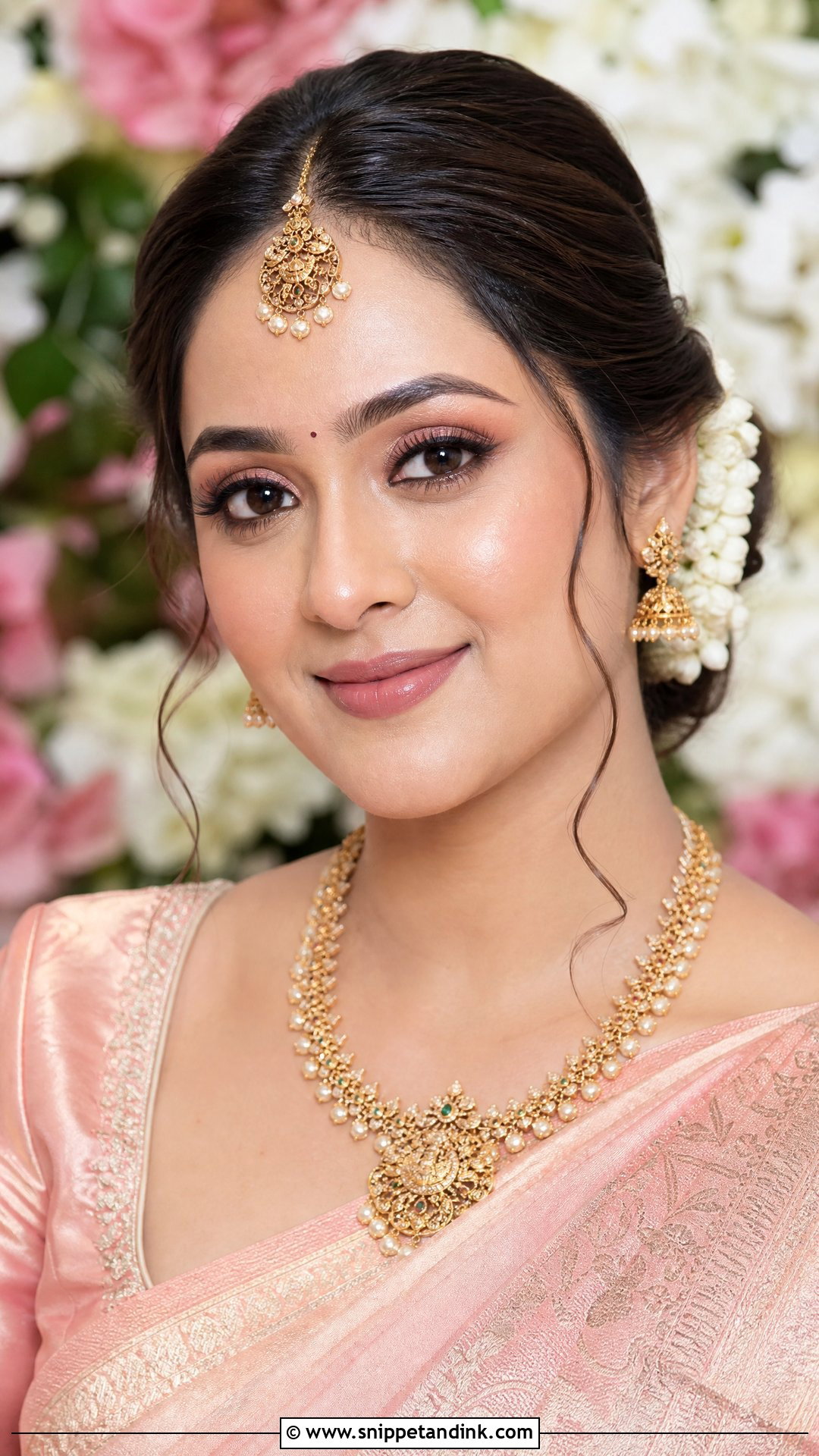 Soft Glam South Indian Bridal Makeup - Snippet and Ink - 20 Traditional South Indian Bridal Makeup Ideas