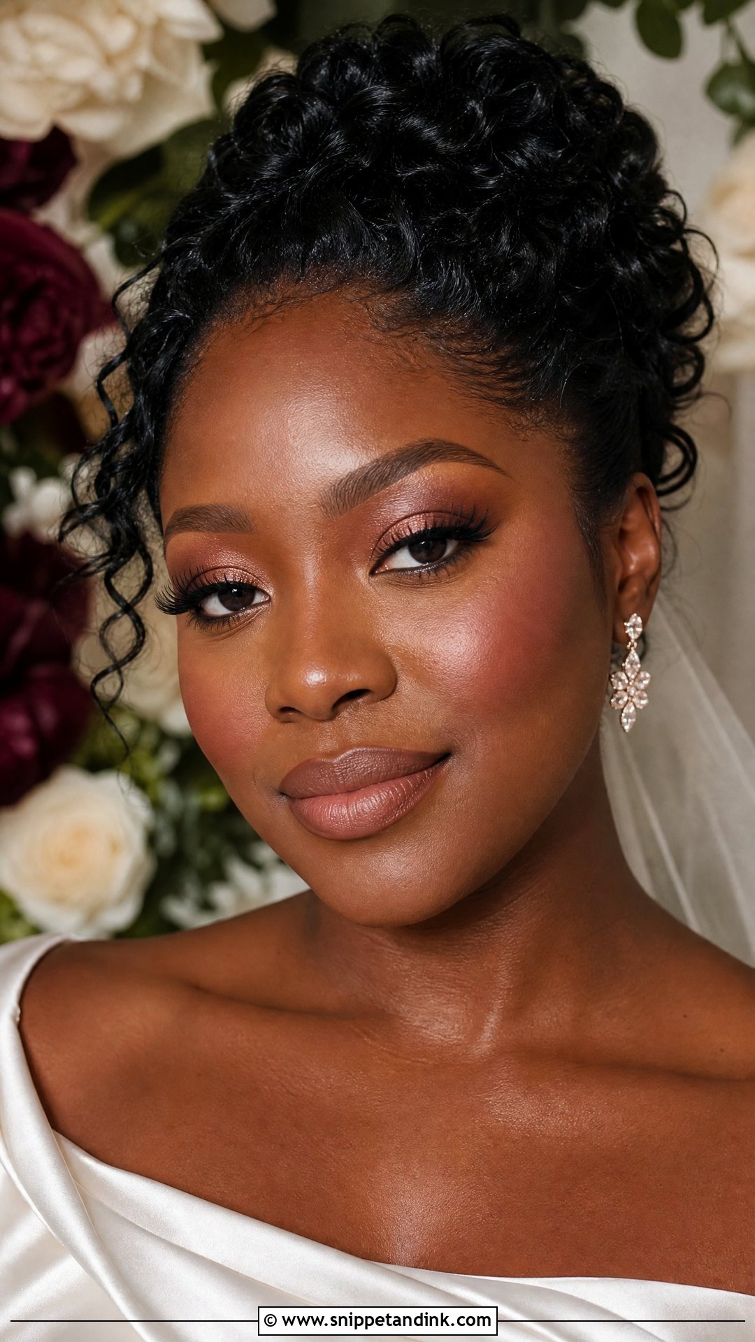 Soft Glam Wedding Makeup For Black Brides - Snippet and Ink - 30 Soft Glam Wedding Makeup Ideas