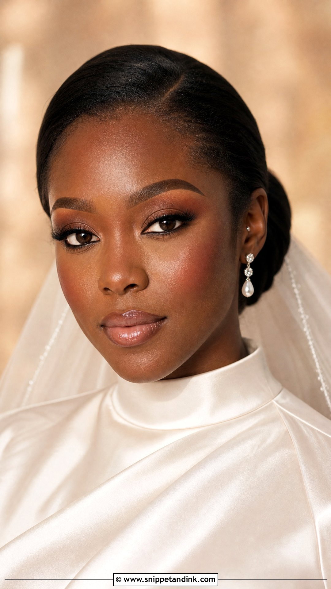 Soft Glam Wedding Makeup For Black Women - Snippet and Ink - 20 Wedding Make Up Black Women