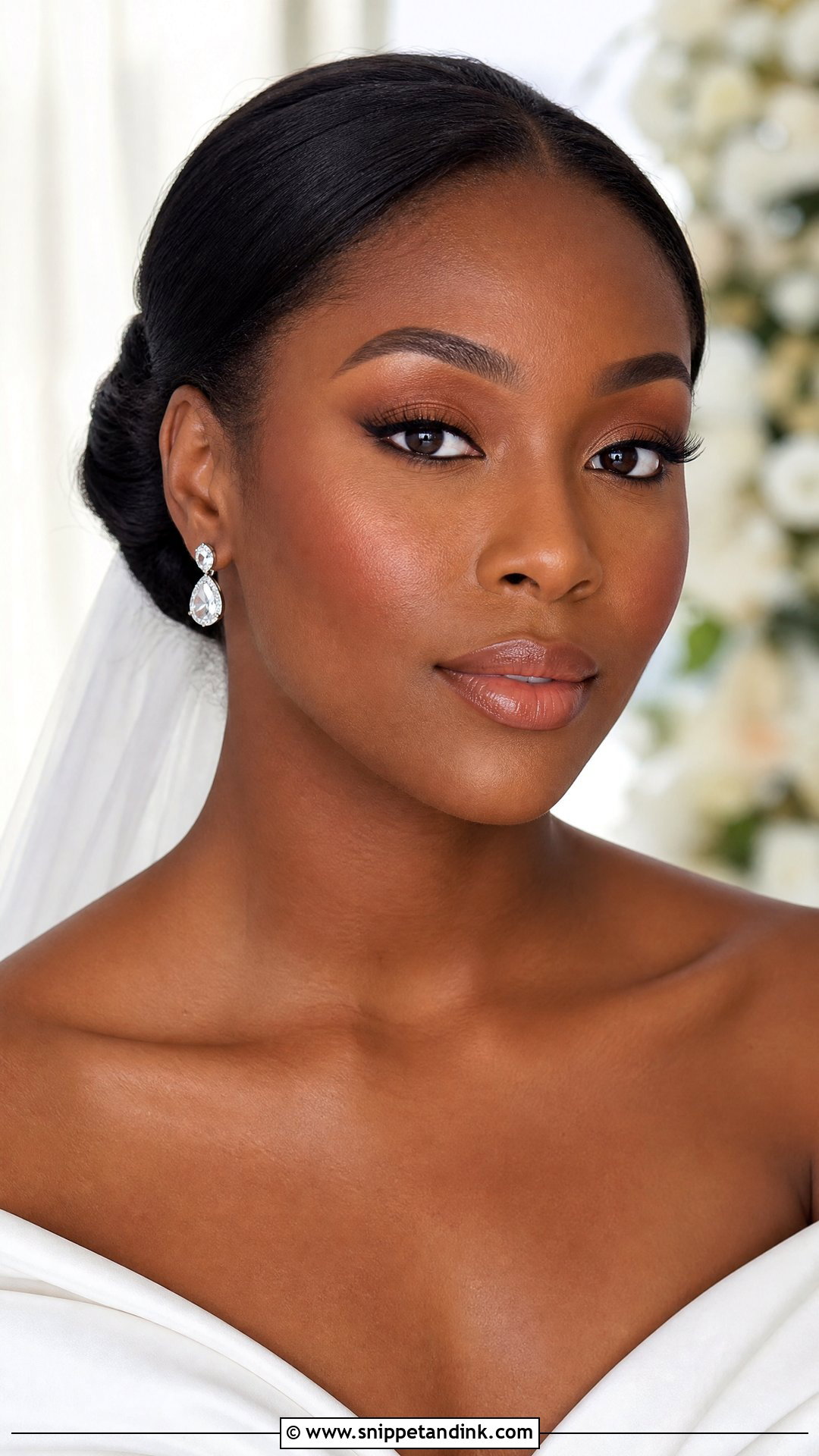Soft Glam Wedding Makeup For Black Women - Snippet and Ink - 25 Wedding Makeup Black Women
