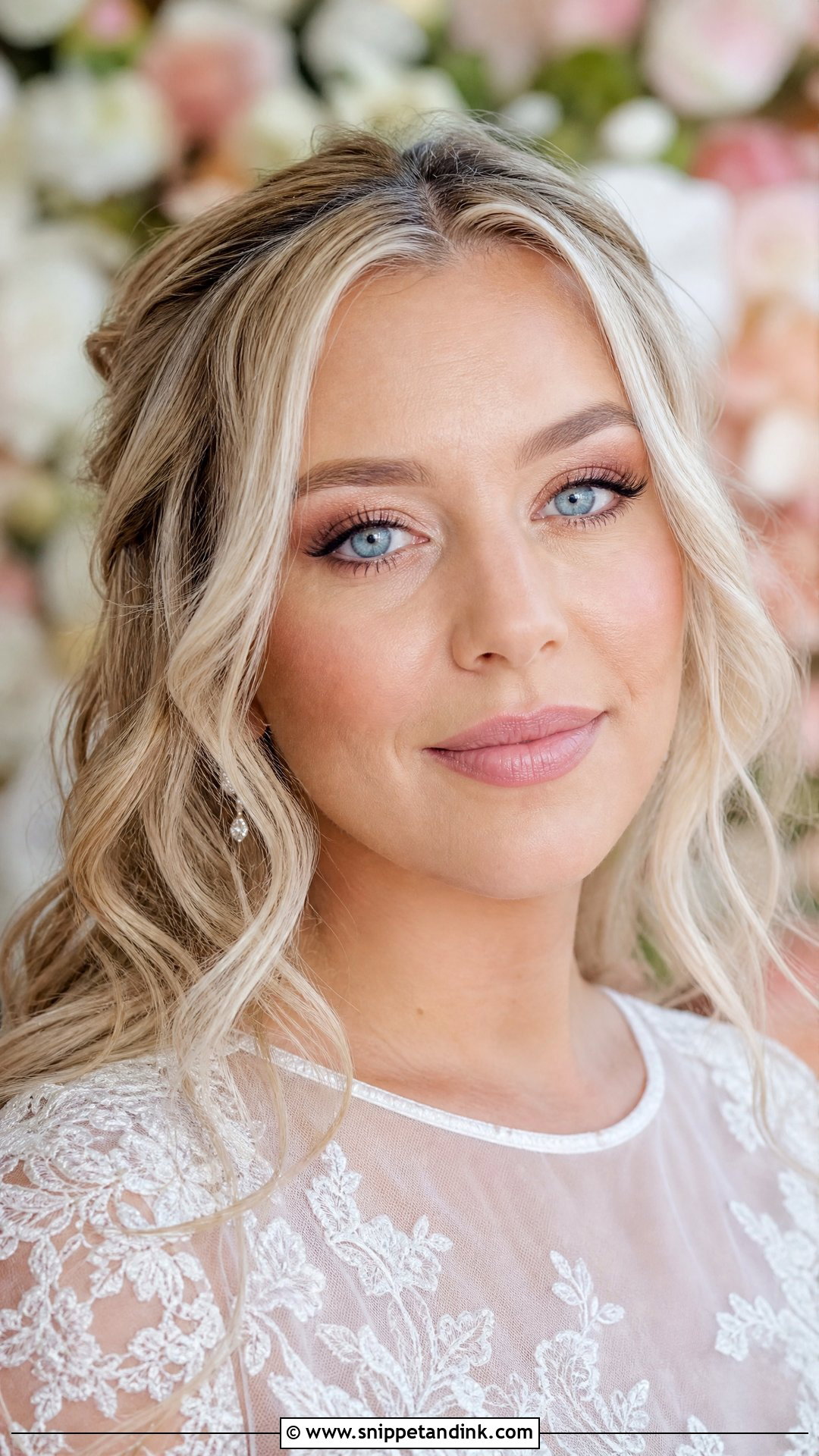Soft Glam Wedding Makeup For Blue Eyes - Snippet and Ink - 30 Soft Glam Wedding Makeup Ideas