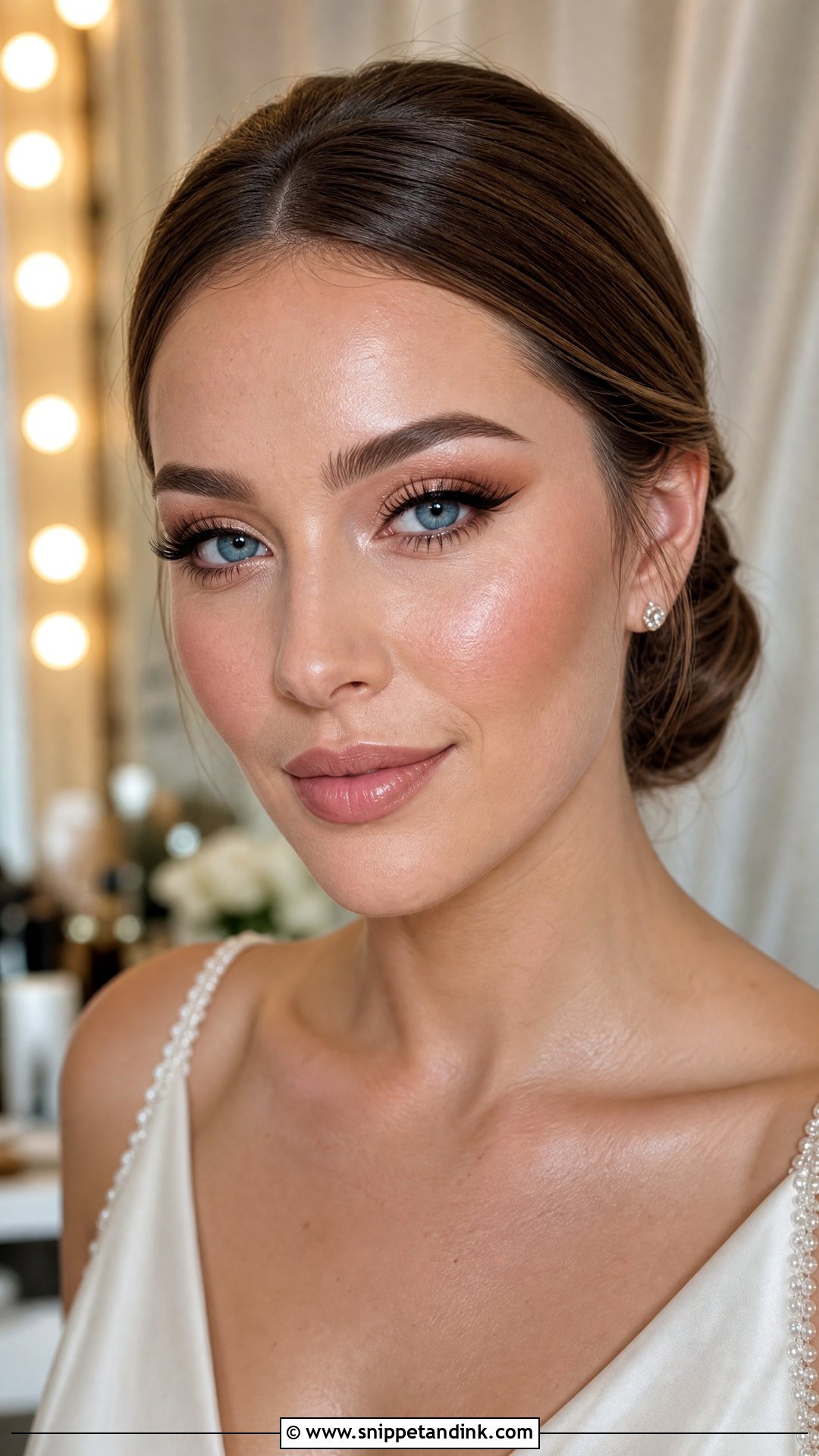 Soft Glam Wedding Makeup For Blue Eyes - Snippet and Ink - 30 Soft Wedding Makeup for Blue Eyes