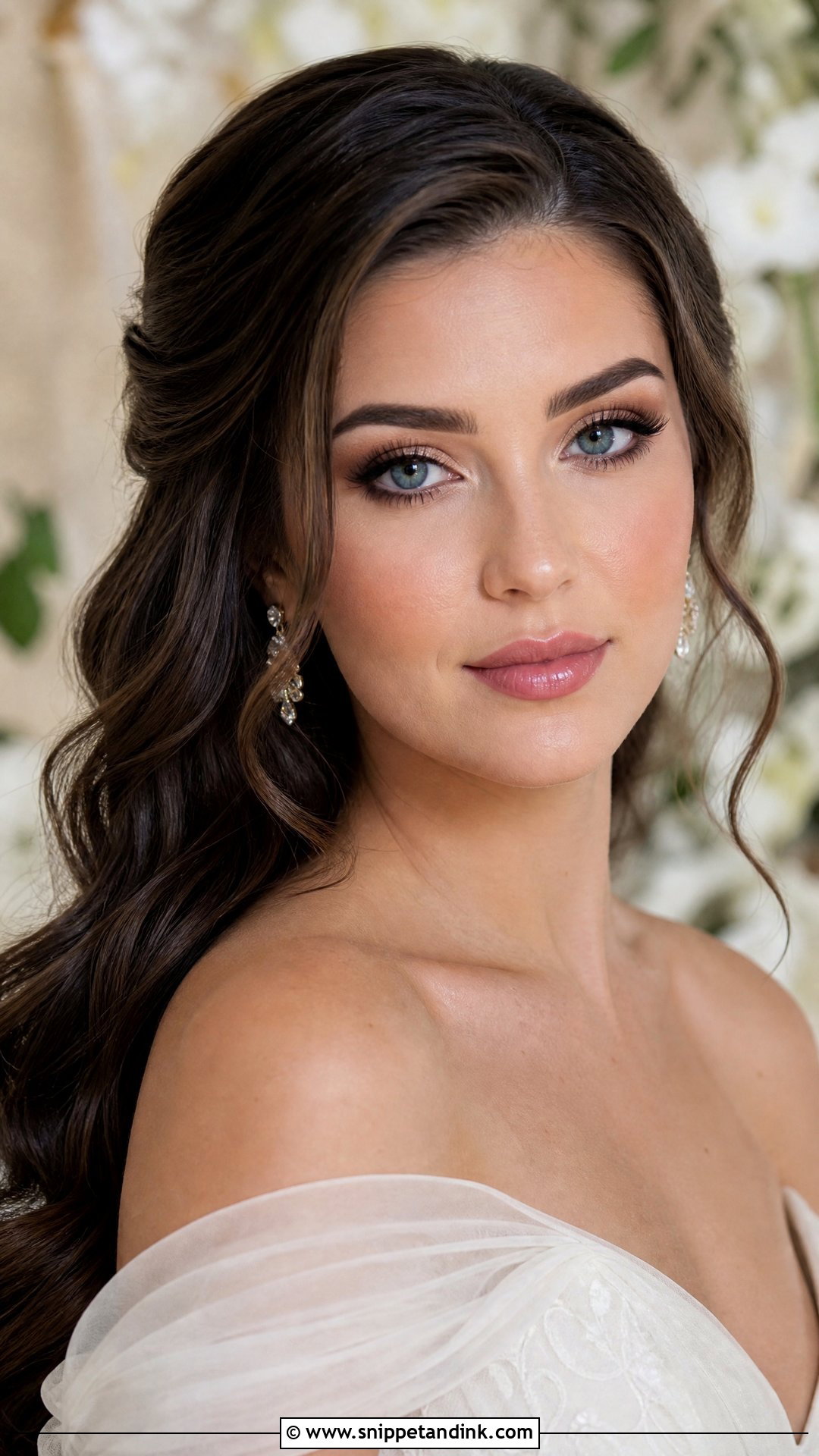 Soft Glam Wedding Makeup For Blue Eyes - Snippet and Ink - 35 Wedding Makeup for Blue Eyes