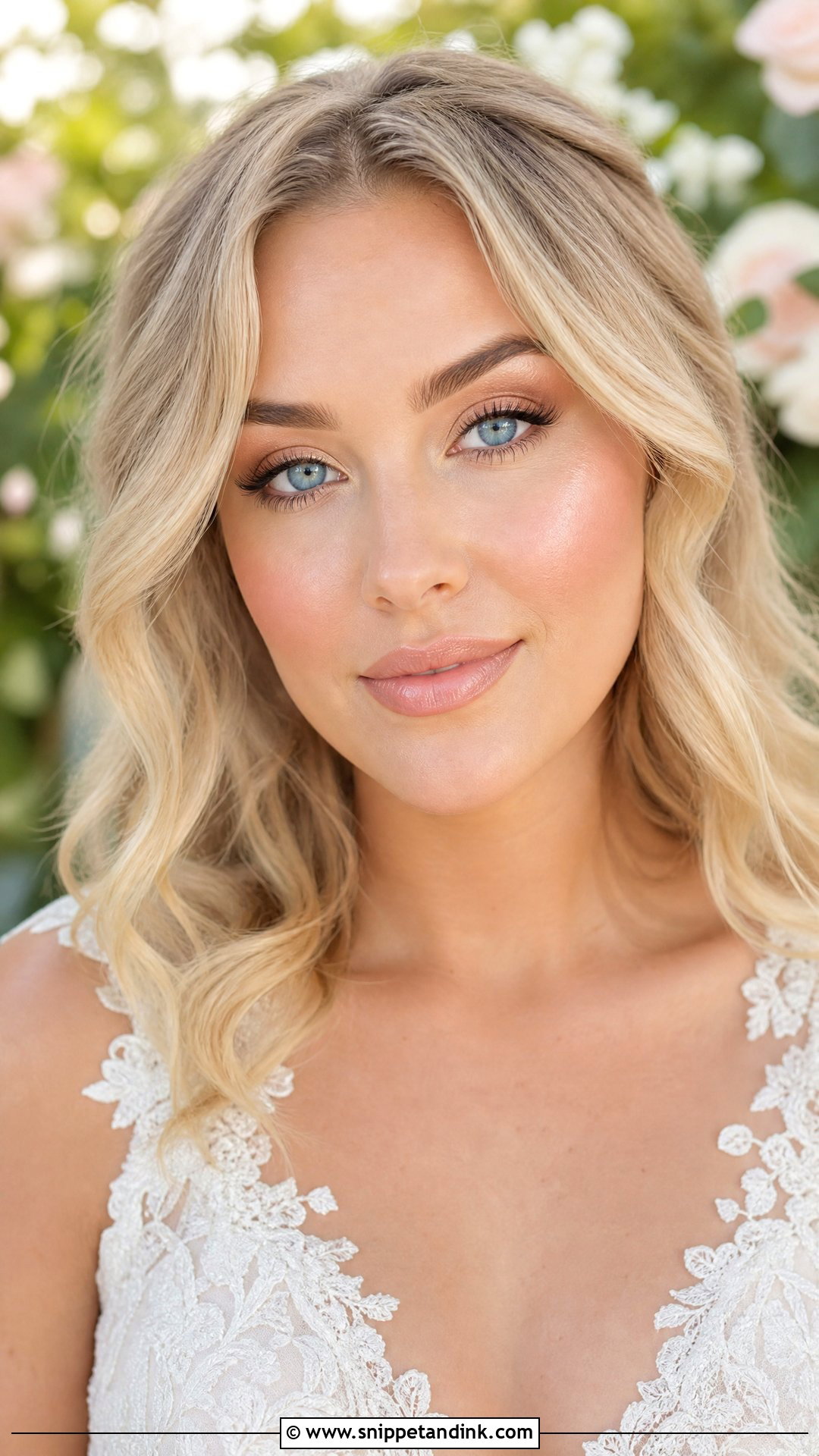 Soft Glam Wedding Makeup For Blue Eyes - Snippet and Ink - 20 Soft Glam Makeup for Wedding Ideas