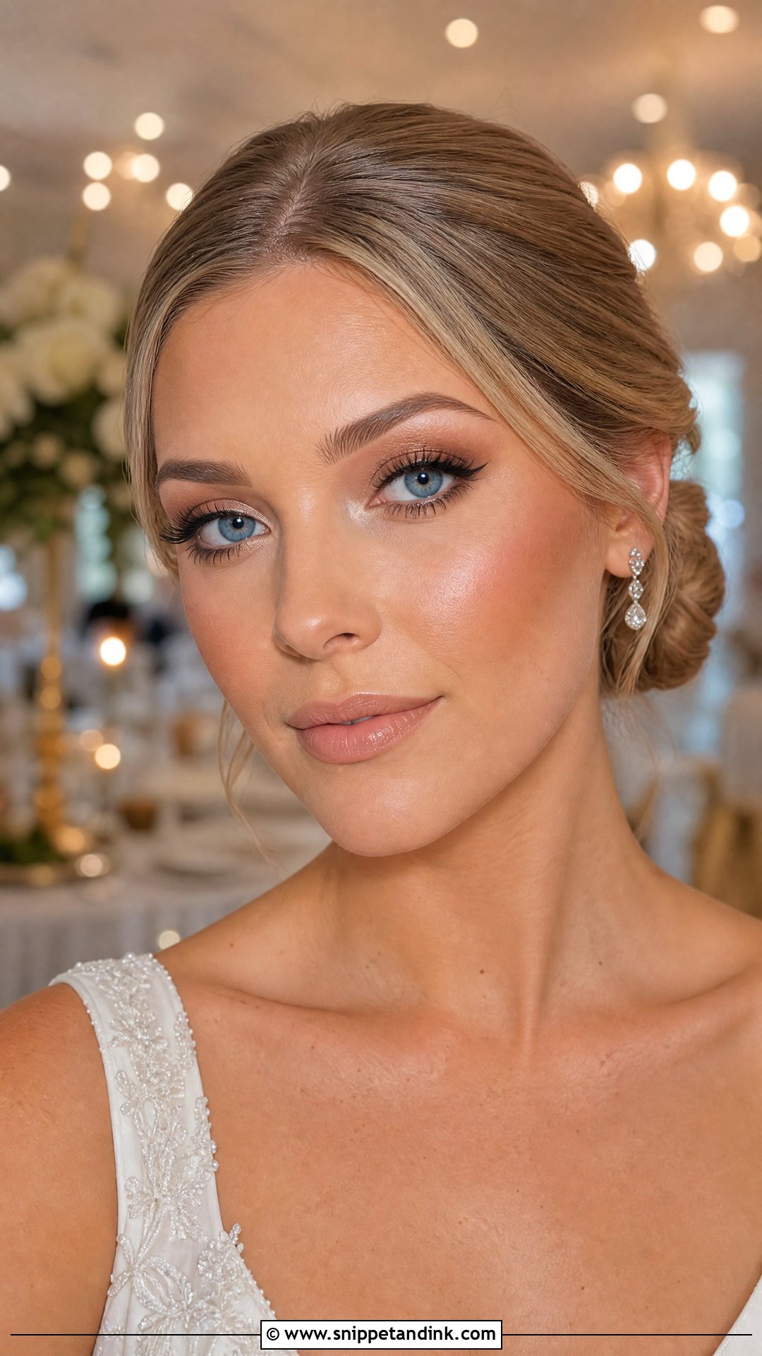Soft Glam Wedding Makeup For Blue Eyes - Snippet and Ink - 20 Wedding Eye Makeup for Blue Eyes