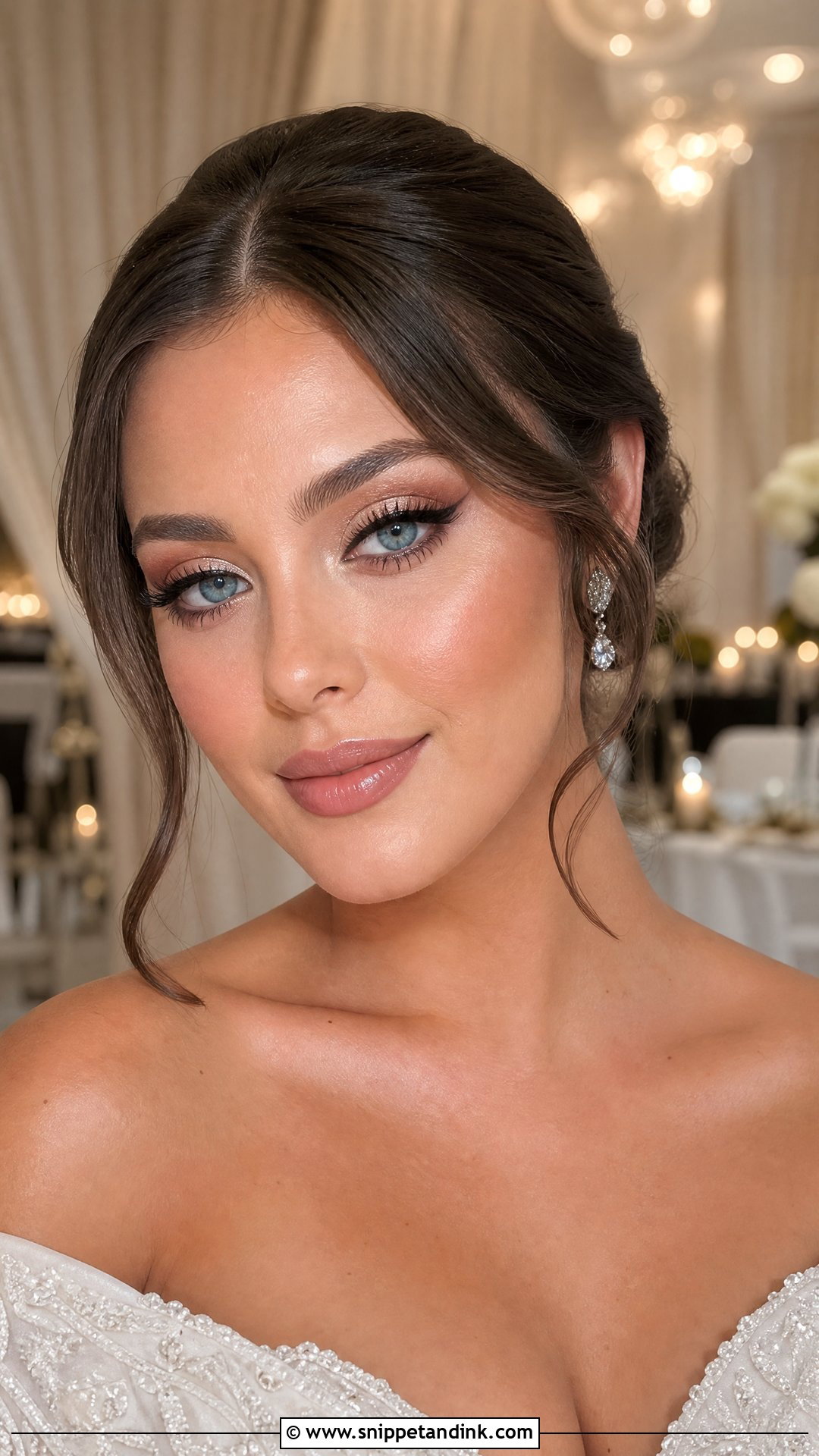 Soft Glam Wedding Makeup For Blue Eyes - Snippet and Ink - 20 Wedding Makeup Ideas for Blue Eyes