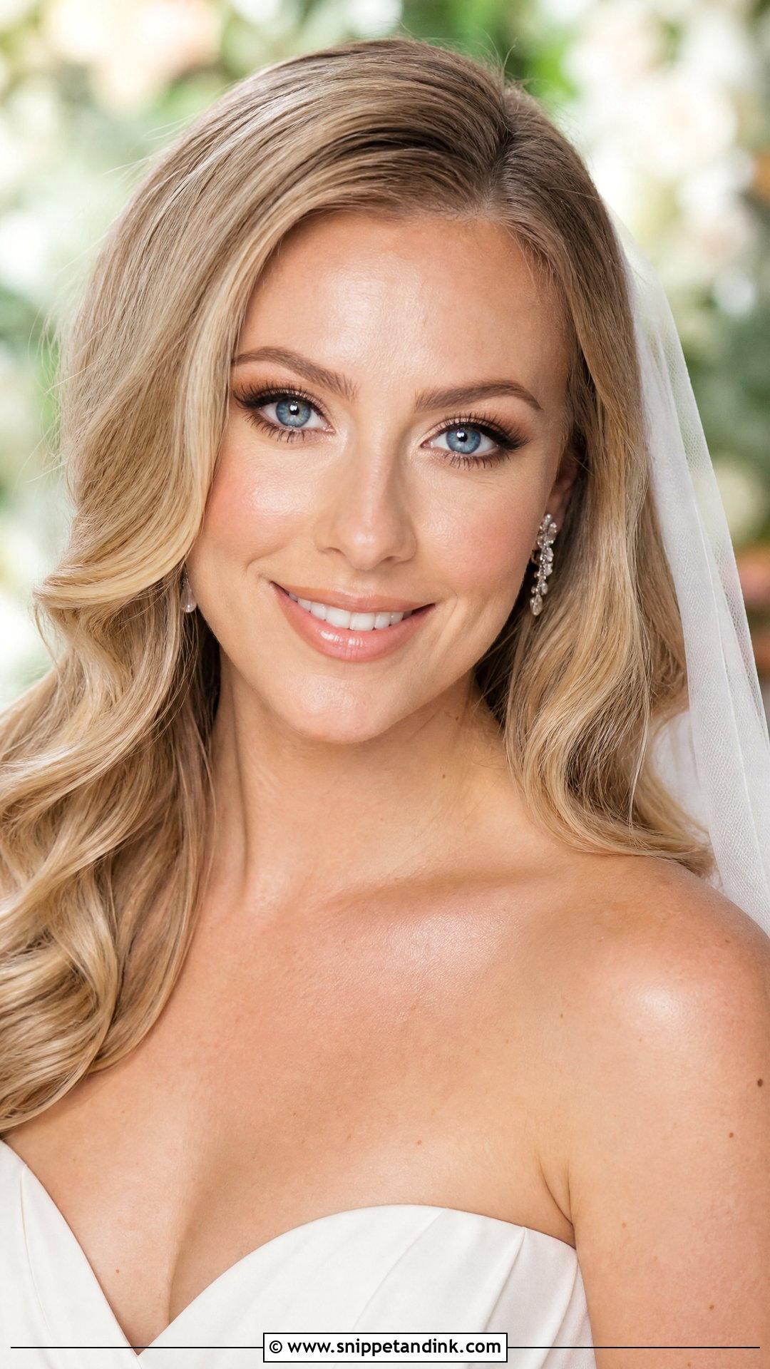Soft Glam Wedding Makeup For Blue Eyes - Snippet and Ink - 25 Natural Soft Glam Wedding Makeup Looks