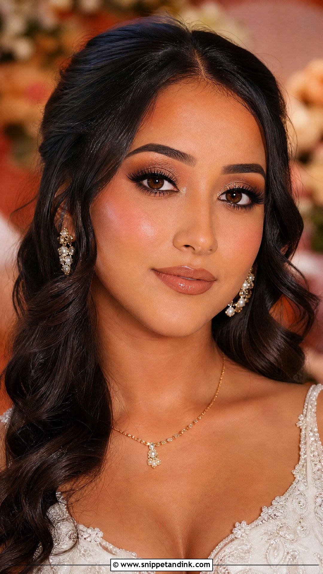 Soft Glam Wedding Makeup For Brown Eyes - Snippet and Ink - 20 Soft Glam Makeup for Wedding Ideas