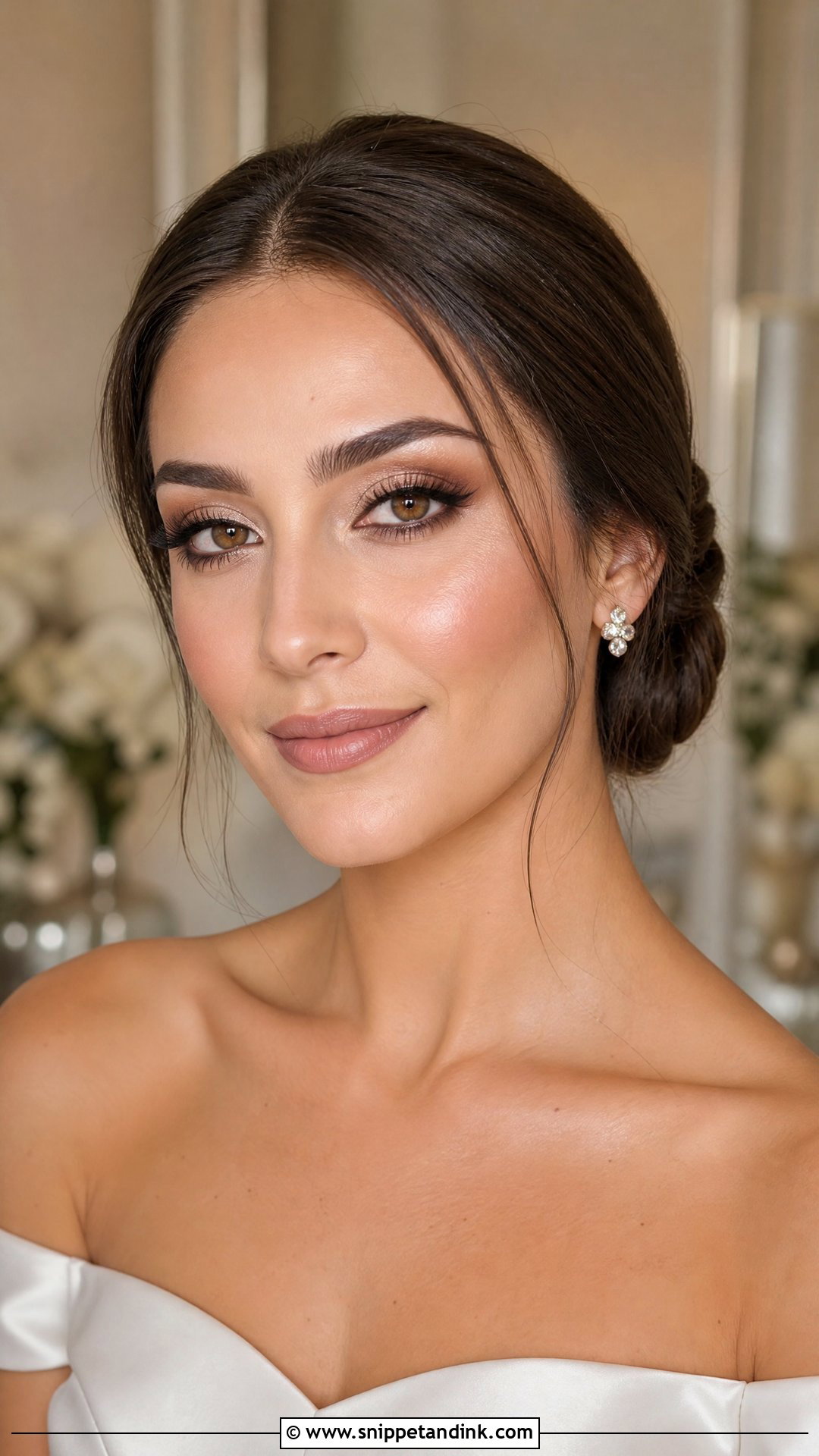 Soft Glam Wedding Makeup For Brown Eyes - Snippet and Ink - 20 Wedding Make Up Looks Brides Brown Eyes