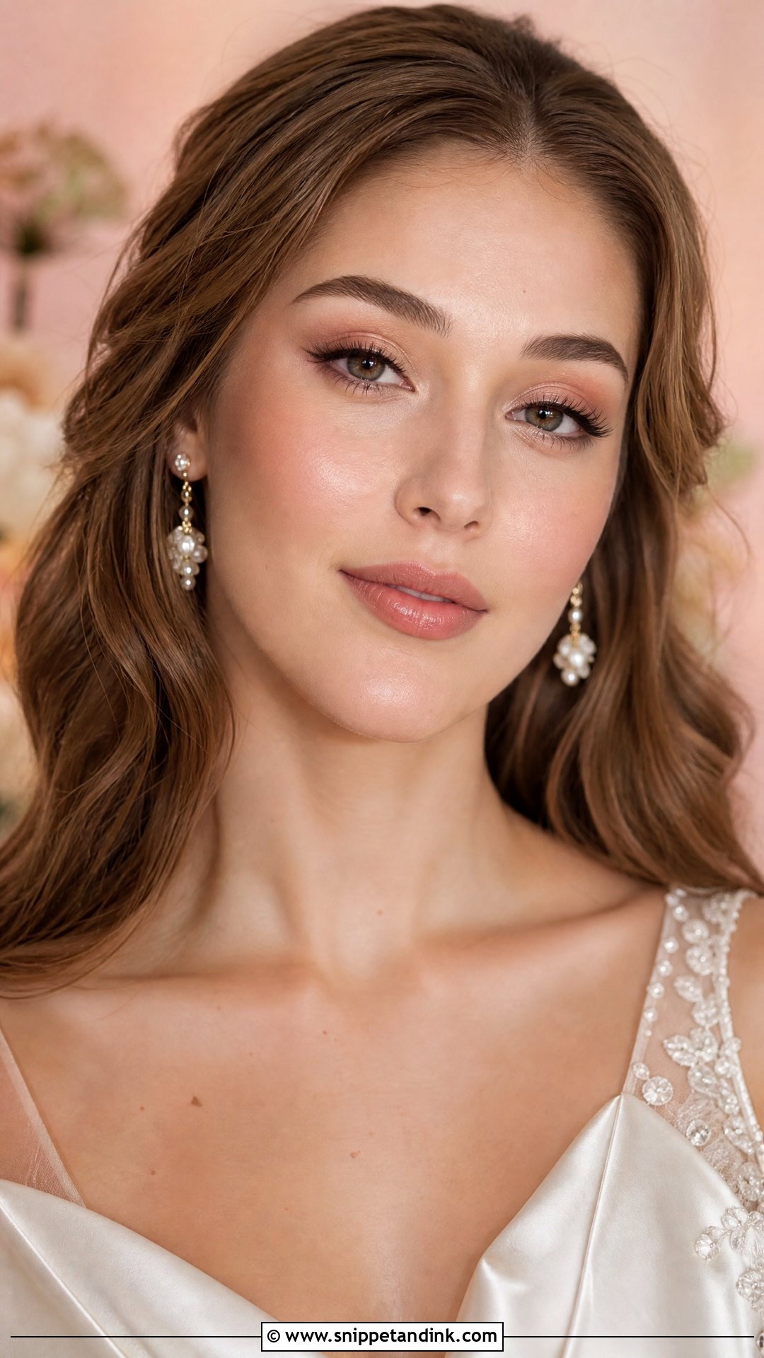 Soft Glam Wedding Makeup For Brown Eyes With Dewy Skin - Snippet and Ink - 20 Soft Glam Wedding Makeup for Brown Eyes