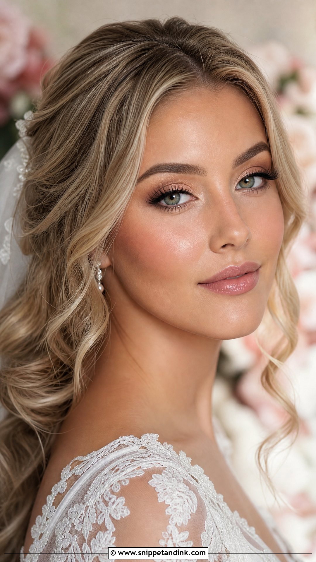 Soft Glam Wedding Makeup For Brown Eyes With Fluffy Lashes - Snippet and Ink - 20 Soft Glam Wedding Makeup for Brown Eyes