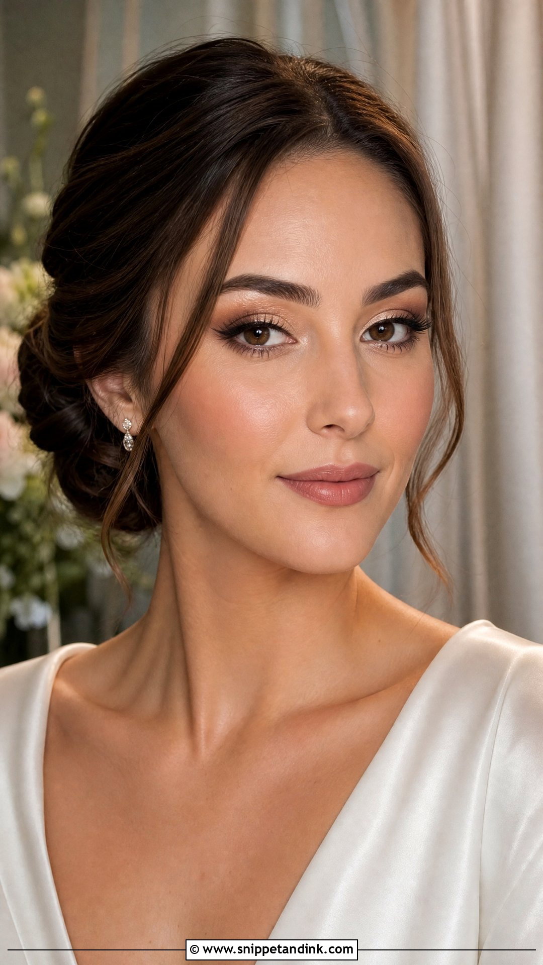 Soft Glam Wedding Makeup For Brown Hair - Snippet and Ink - 20 Wedding Makeup Brown Hair Ideas