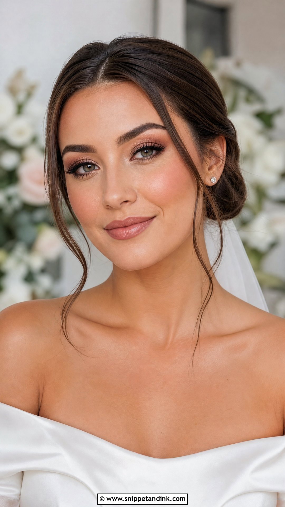 Soft Glam Wedding Makeup For Brunettes - Snippet and Ink - 20 Natural Wedding Makeup Brunette Ideas