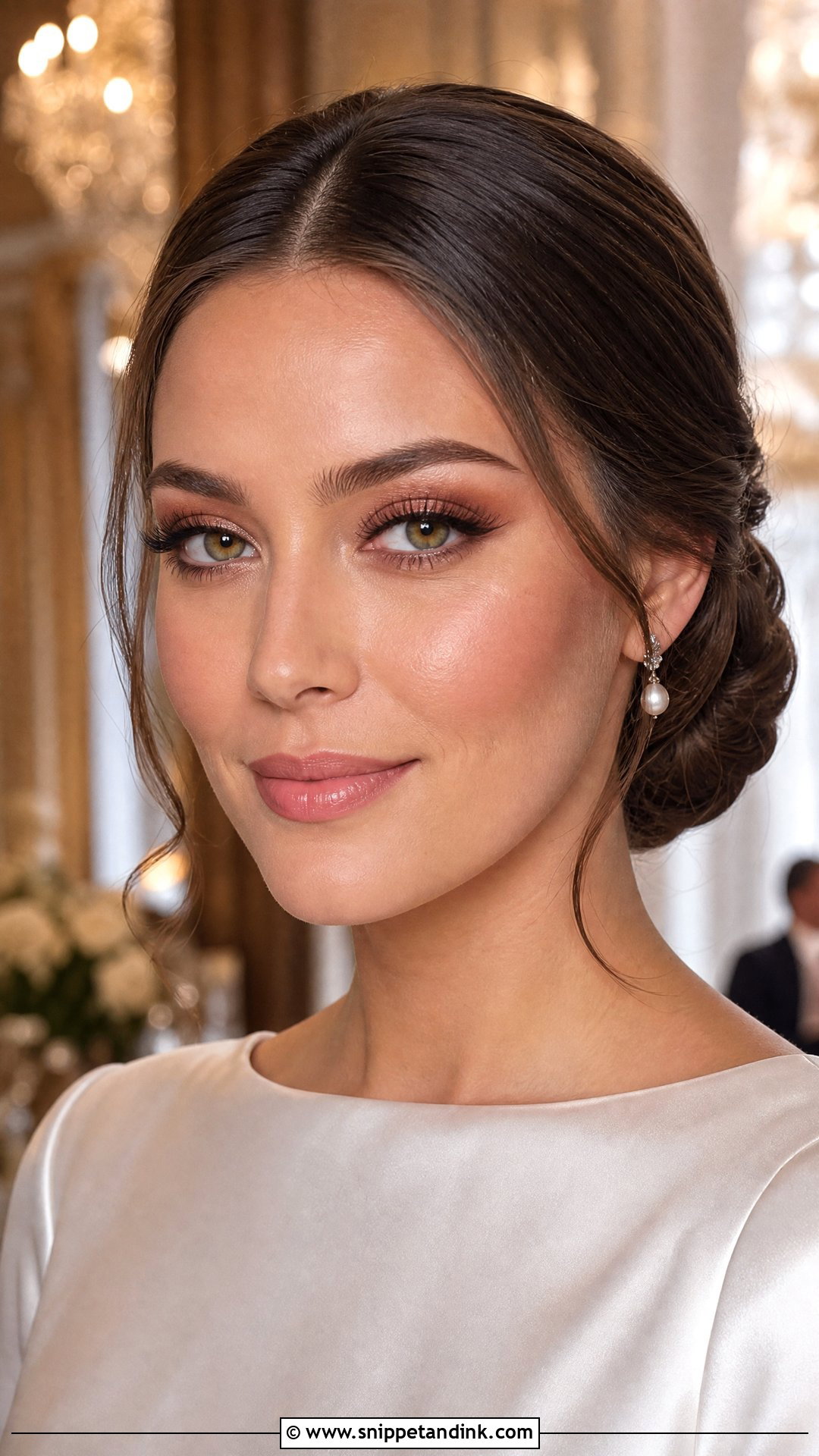 Soft Glam Wedding Makeup For Green Eyes - Snippet and Ink - 20 Wedding Makeup for Green Eyes and Brown Hair
