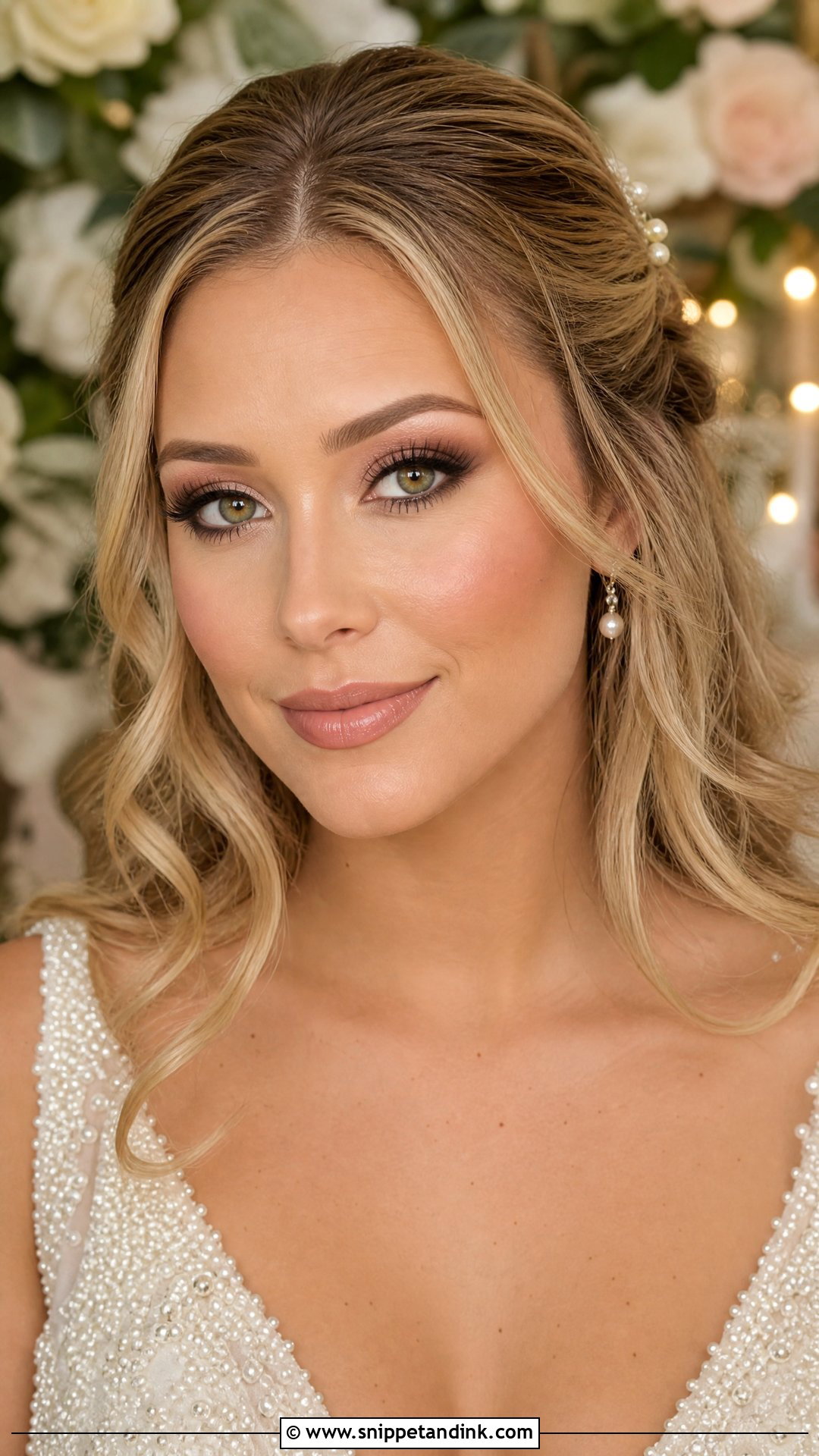 Soft Glam Wedding Makeup For Hazel Eyes - Snippet and Ink - 30 Soft Glam Wedding Makeup Ideas