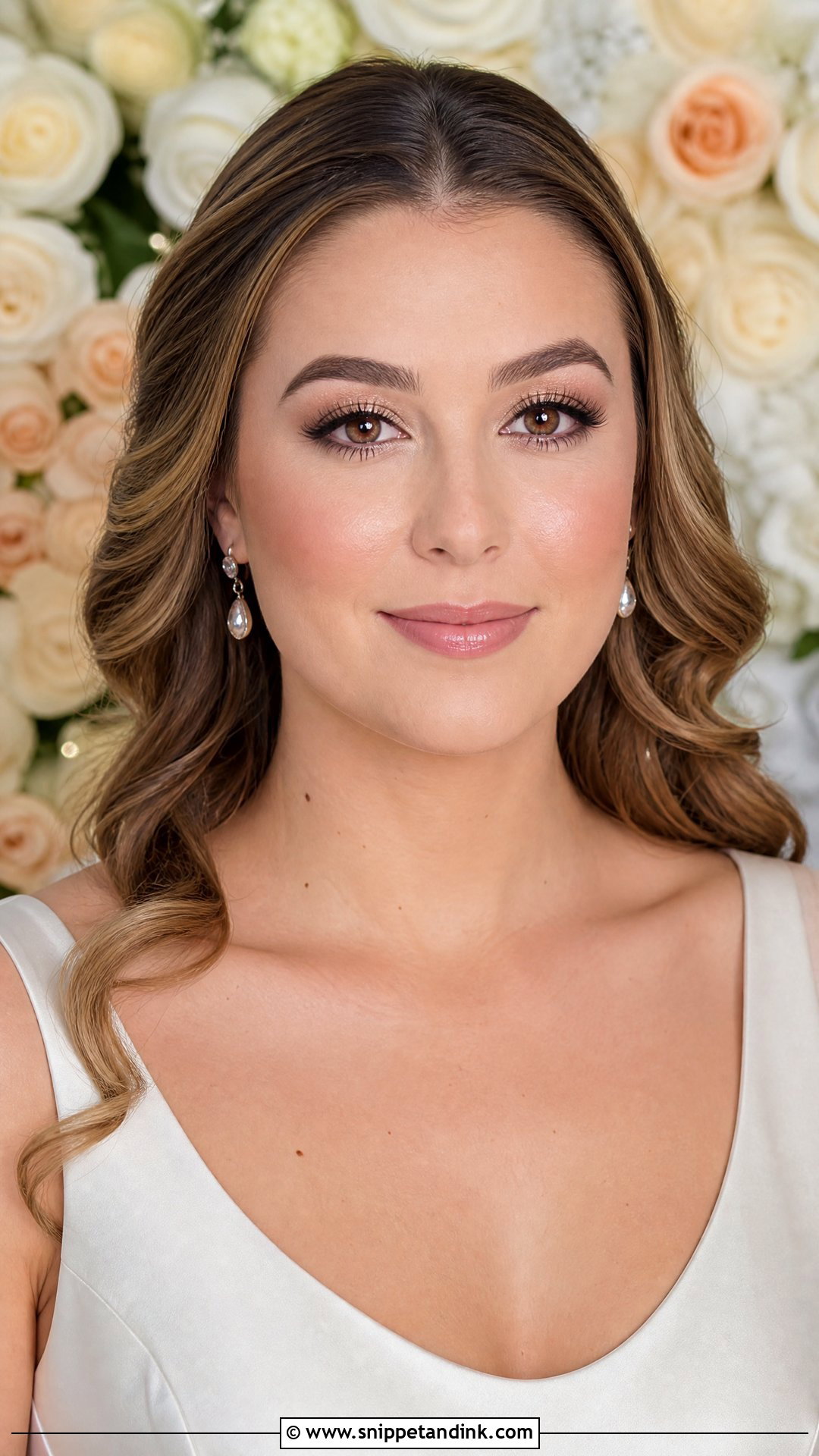 Soft Glam Wedding Makeup For Oval Face - Snippet and Ink - 30 Soft Glam Wedding Makeup Ideas