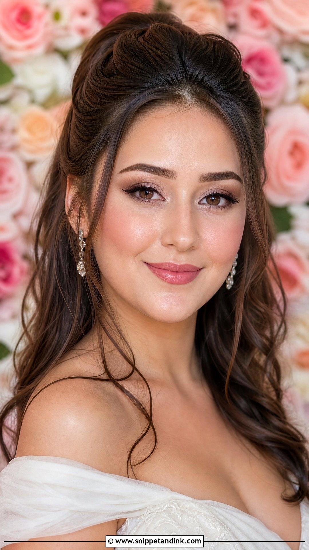 Soft Glam Wedding Makeup For Round Face - Snippet and Ink - 30 Soft Glam Wedding Makeup Ideas