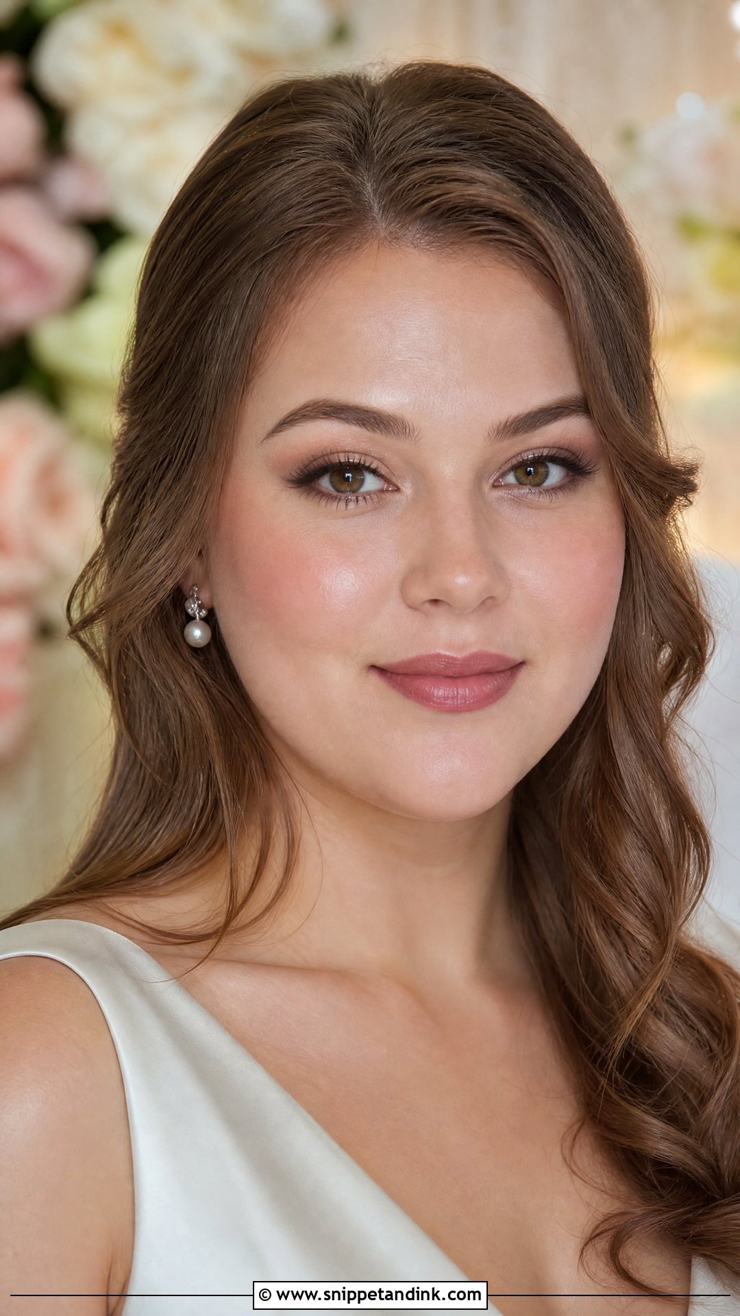 Soft Glam Wedding Makeup For Round Face - Snippet and Ink - 20 Wedding Makeup for Round Face Ideas