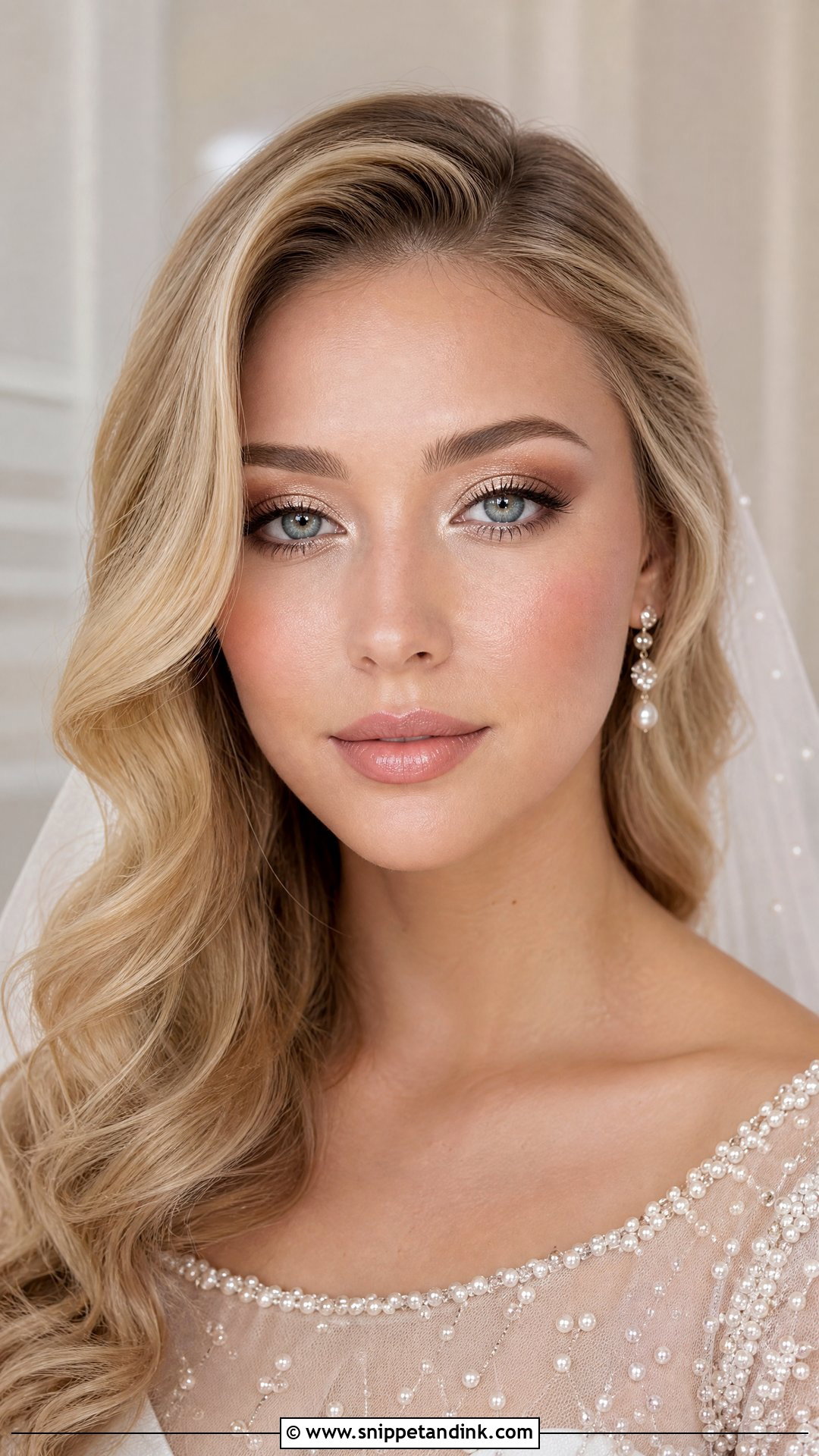 Soft Glam Wedding Makeup With Champagne Eyes - Snippet and Ink - 20 Soft Glam Makeup for Wedding Ideas