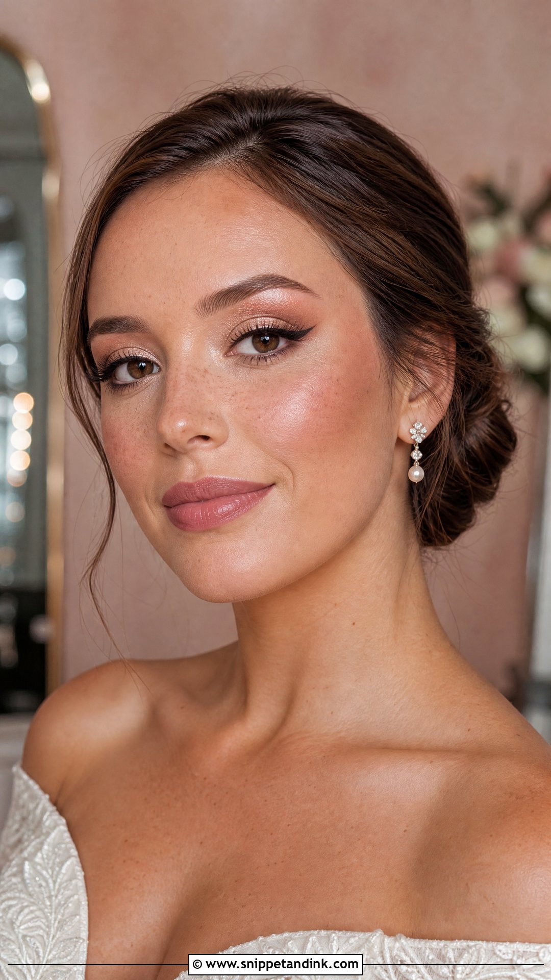 Soft Glam Wedding Makeup With Freckles - Snippet and Ink - 20 Wedding Makeup Freckles