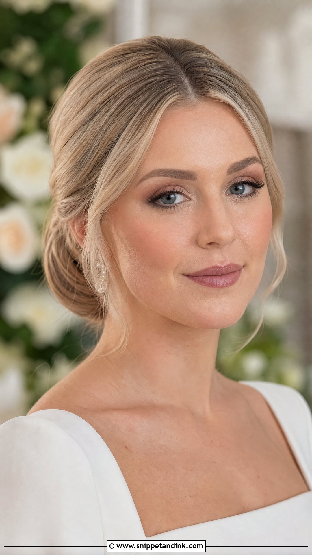 Soft Glam Wedding Makeup With Matte Skin - Snippet and Ink - 20 Soft Glam Makeup for Wedding Ideas