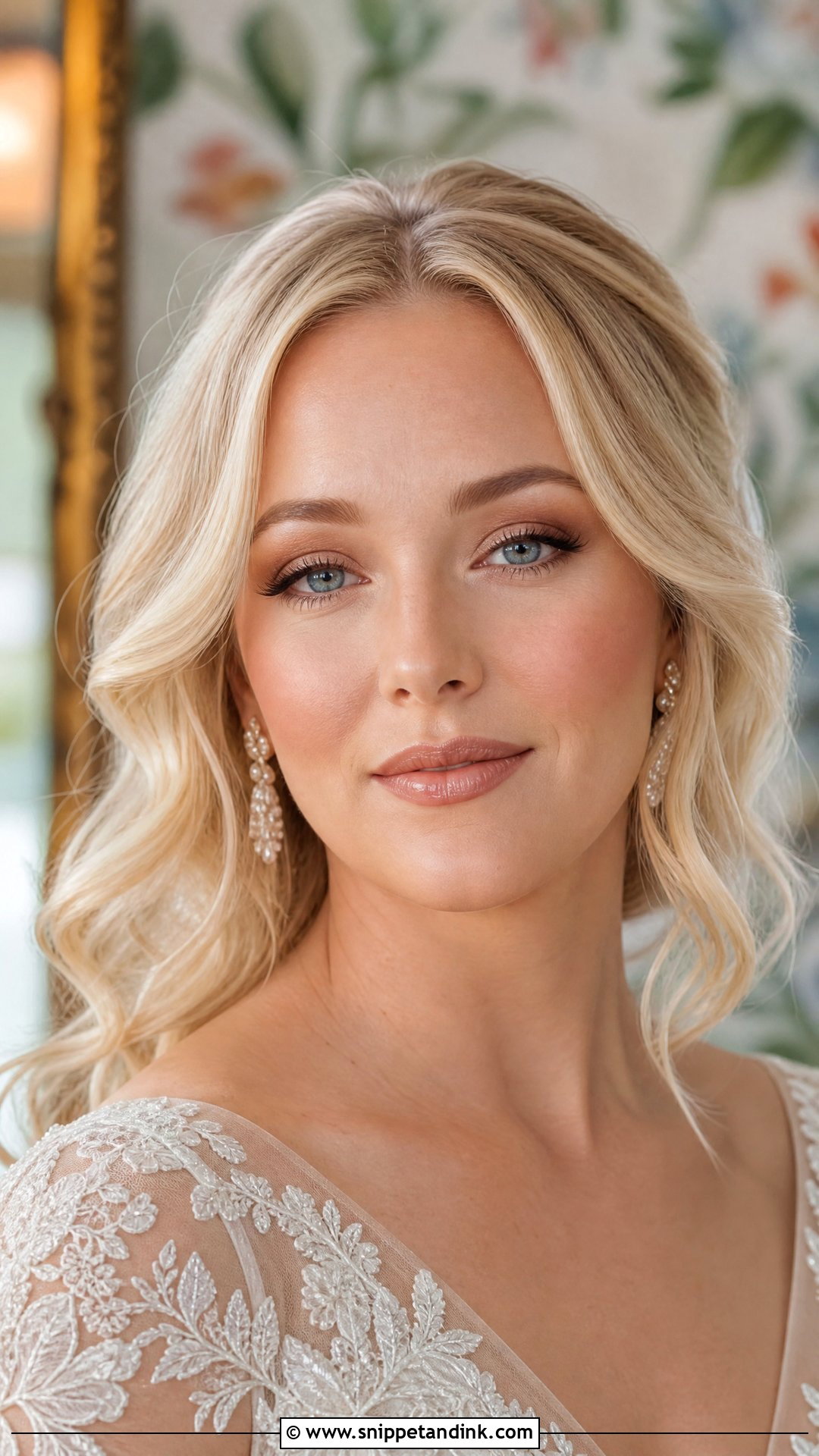 Soft Glam Wedding Makeup With Nude Lip - Snippet and Ink - 30 Natural Glam Wedding Makeup Ideas