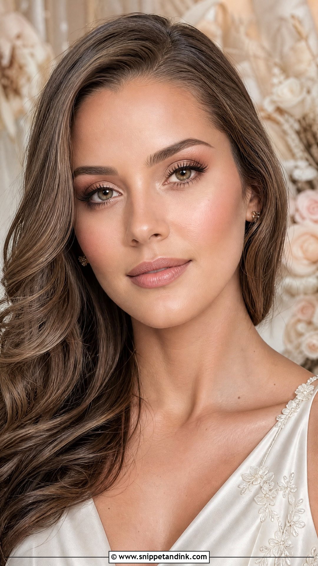 Soft Glam Wedding Makeup With Nude Lip - Snippet and Ink - 30 Soft Glam Wedding Makeup Ideas