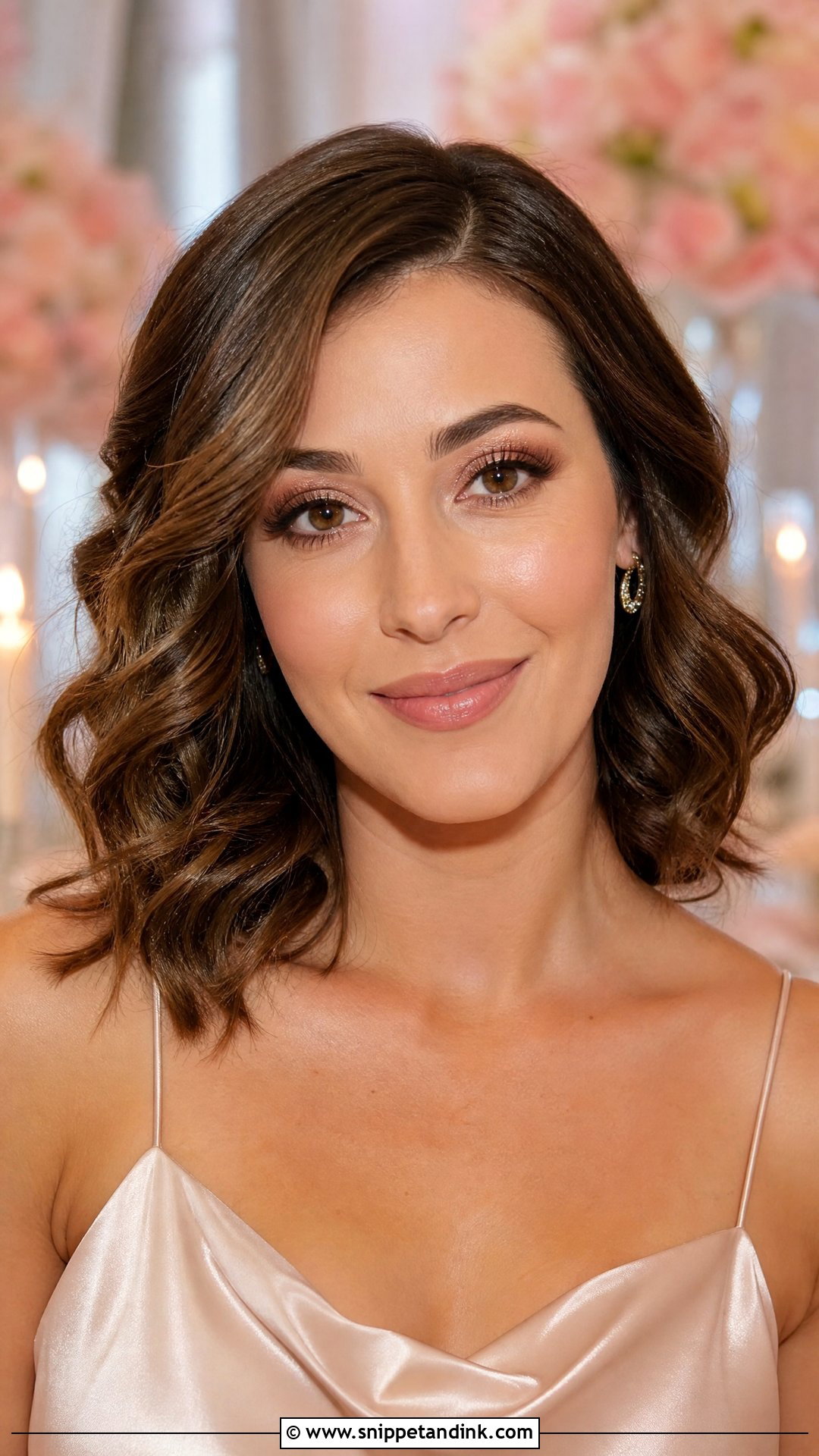 Soft Glam Wedding Makeup With Rose Gold Eyeshadow - Snippet and Ink - 20 Soft Glam Makeup for Wedding Ideas