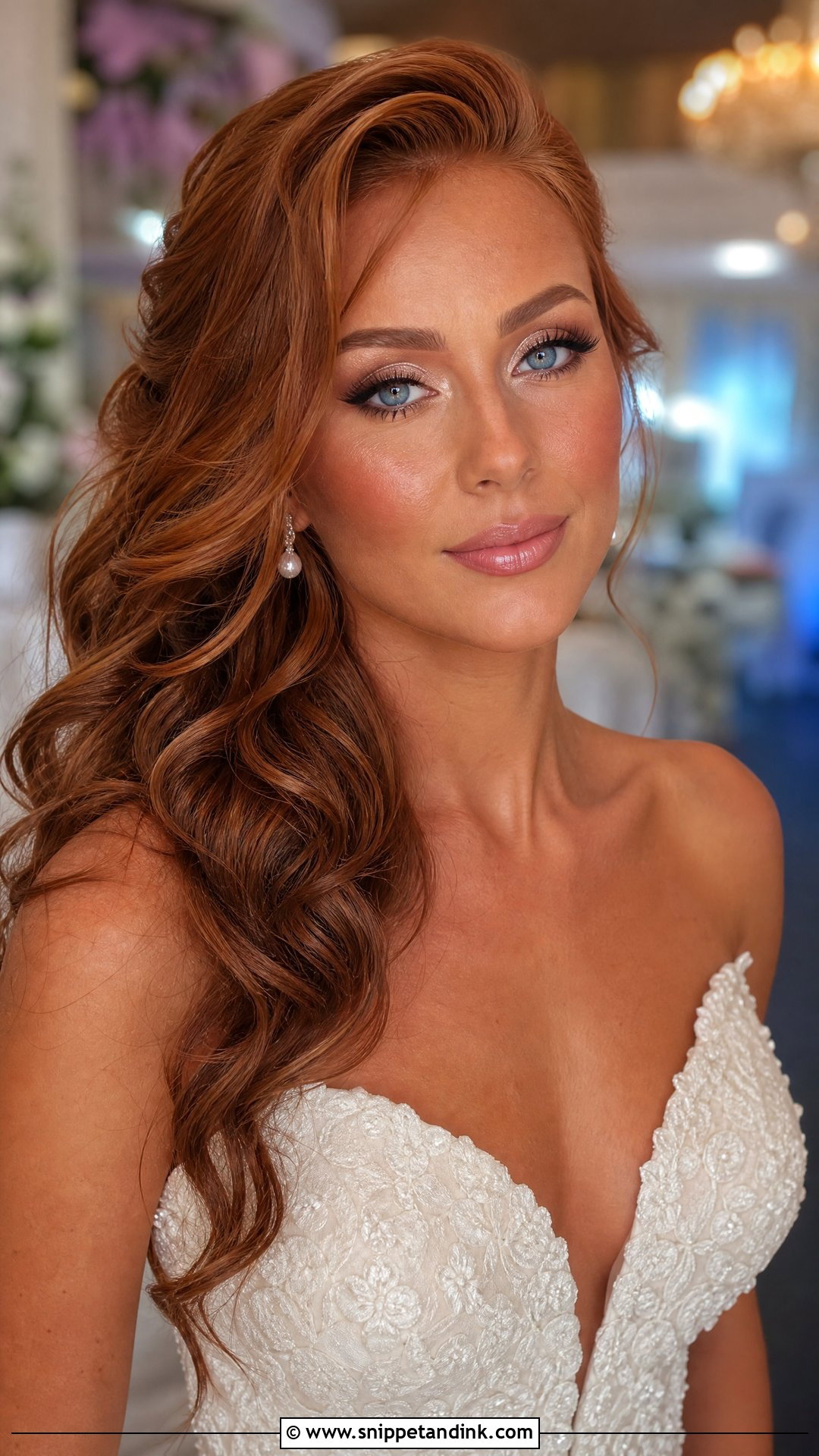 Soft Glam Wedding Makeup for Blue Eyes and Red Hair - Snippet and Ink - 20 Wedding Makeup for Blue Eyes and Red Hair