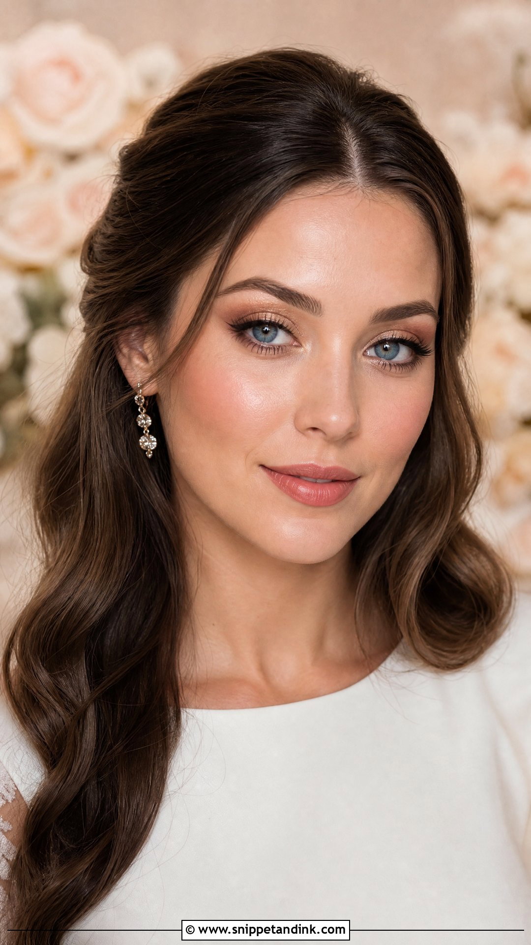 Soft Glam Wedding Makeup for Blue Eyes - Snippet and Ink - 20 Glowy Wedding Makeup for Blue Eyes