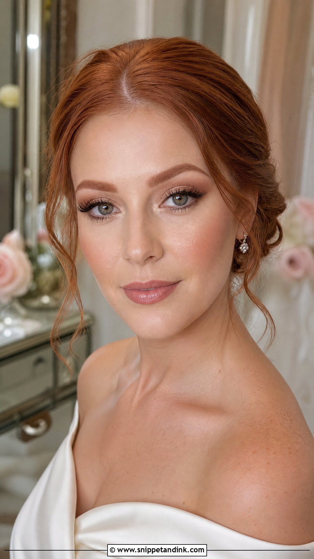 Soft Glam Wedding Makeup for Redheads - Snippet and Ink - 20 Wedding Makeup for Redheads