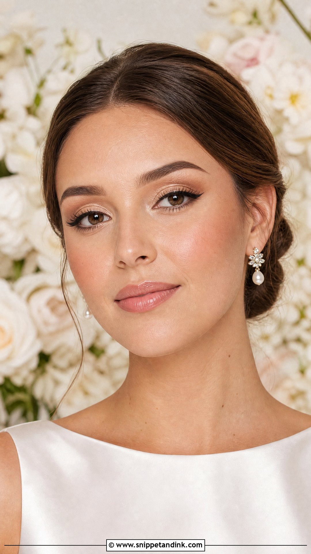 Soft Glam White Wedding Makeup - Snippet and Ink - 20 White Wedding Makeup Ideas