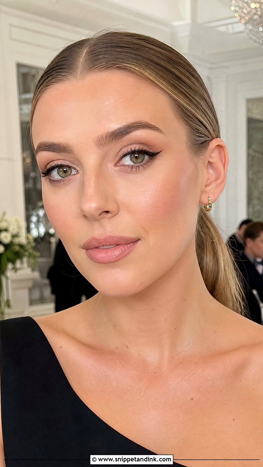 Soft Glam Winged Liner Wedding Guest Makeup - Snippet and Ink - 20 Soft Glam Makeup Wedding Guest Ideas
