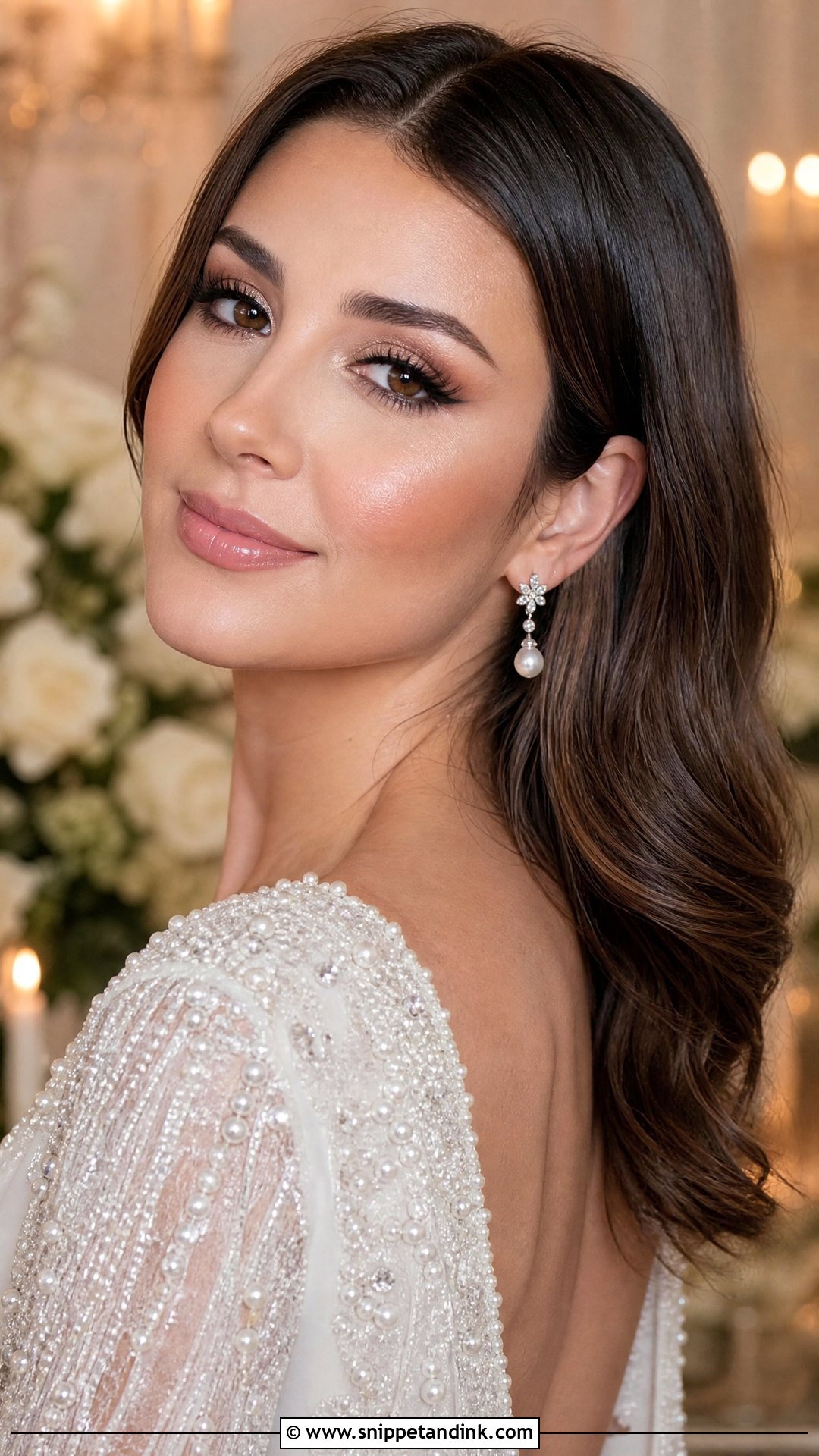 Soft Glam Winter Bridal Makeup - Snippet and Ink - 20 Winter Bridal Makeup Ideas