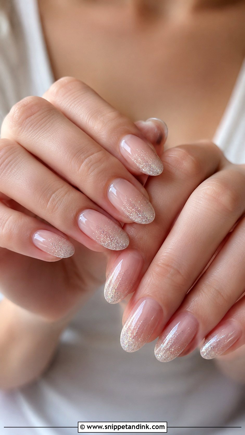 Soft Glitter Bride Wedding Nails - Snippet and Ink - 30 Bride's Nails Wedding